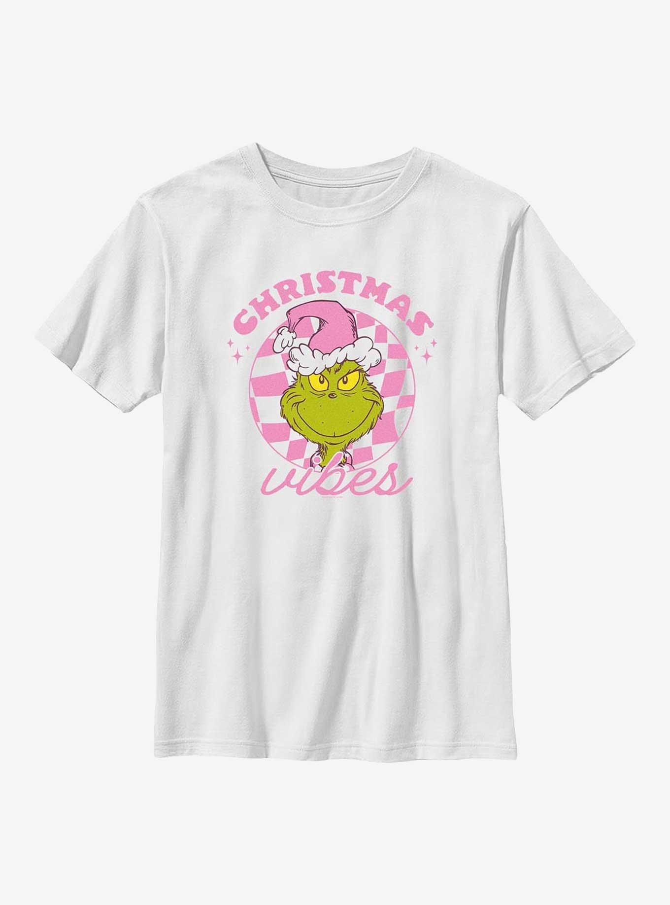 Dr Seuss Christmas Vibes Youth T-Shirt, , hi-res