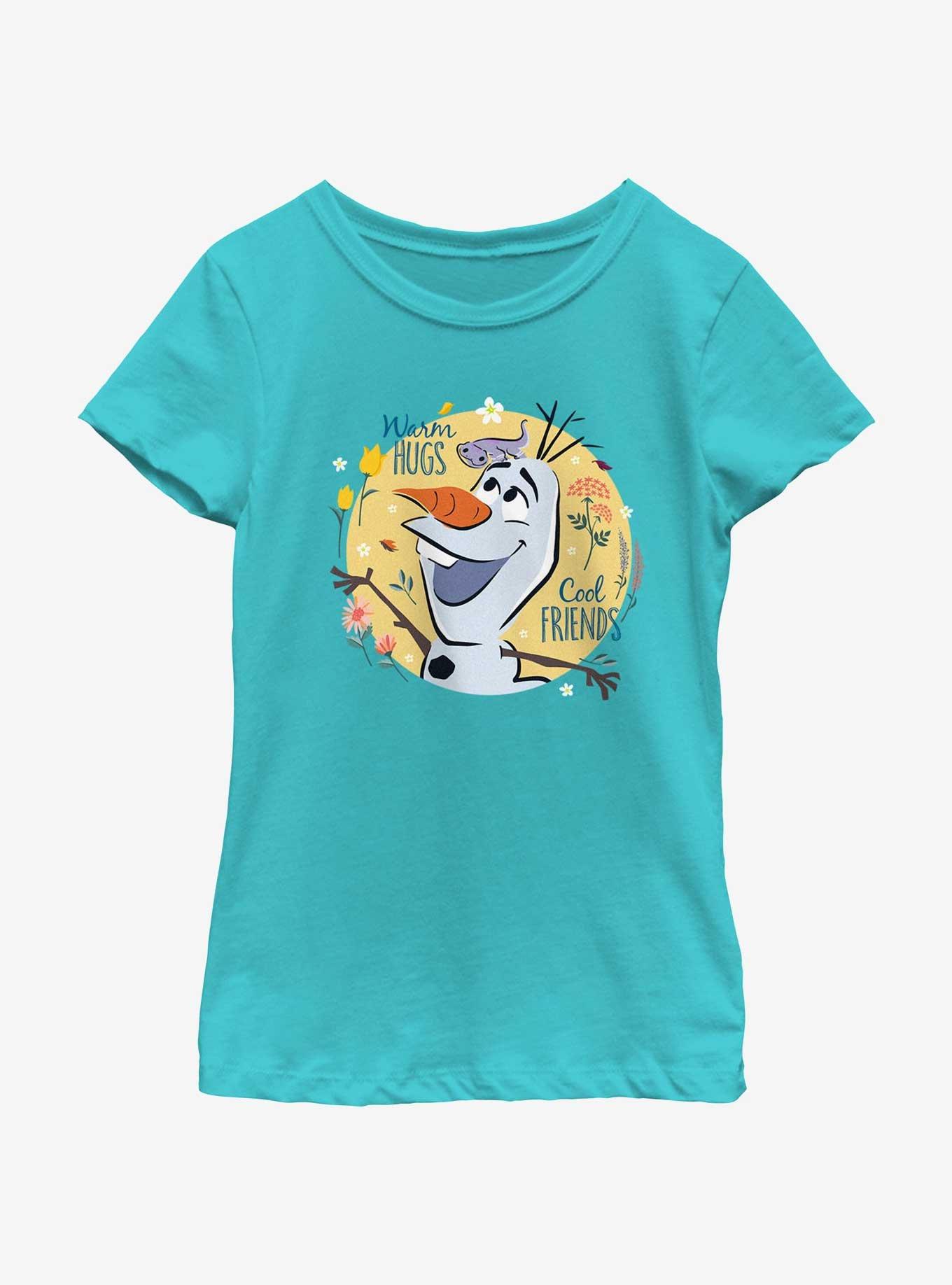 Disney Frozen 2 Warm Hugs Cool Friends Youth Girls T-Shirt, , hi-res