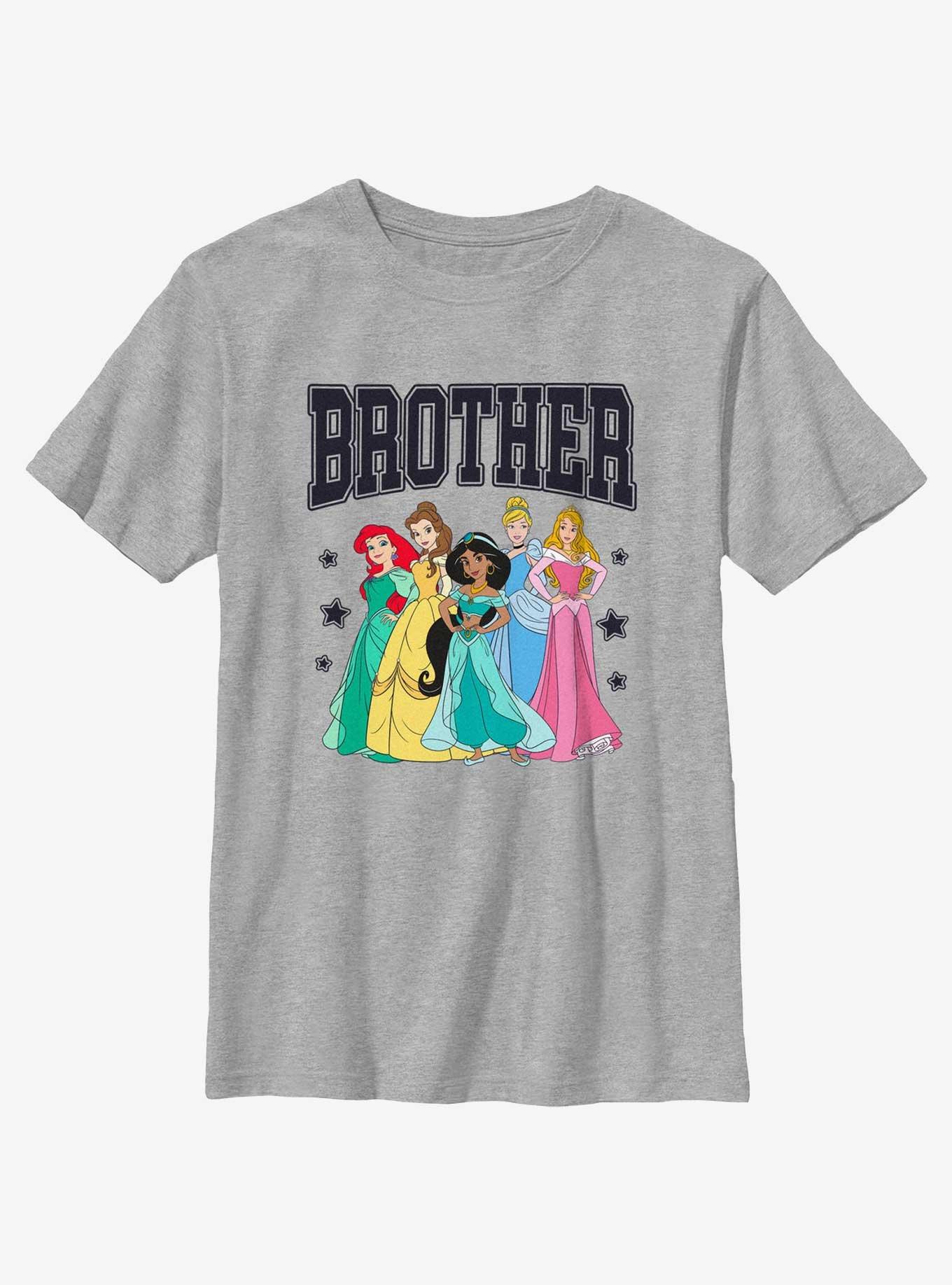 Disney Princesses Brother Collegiate Family Set Youth T-Shirt, , hi-res