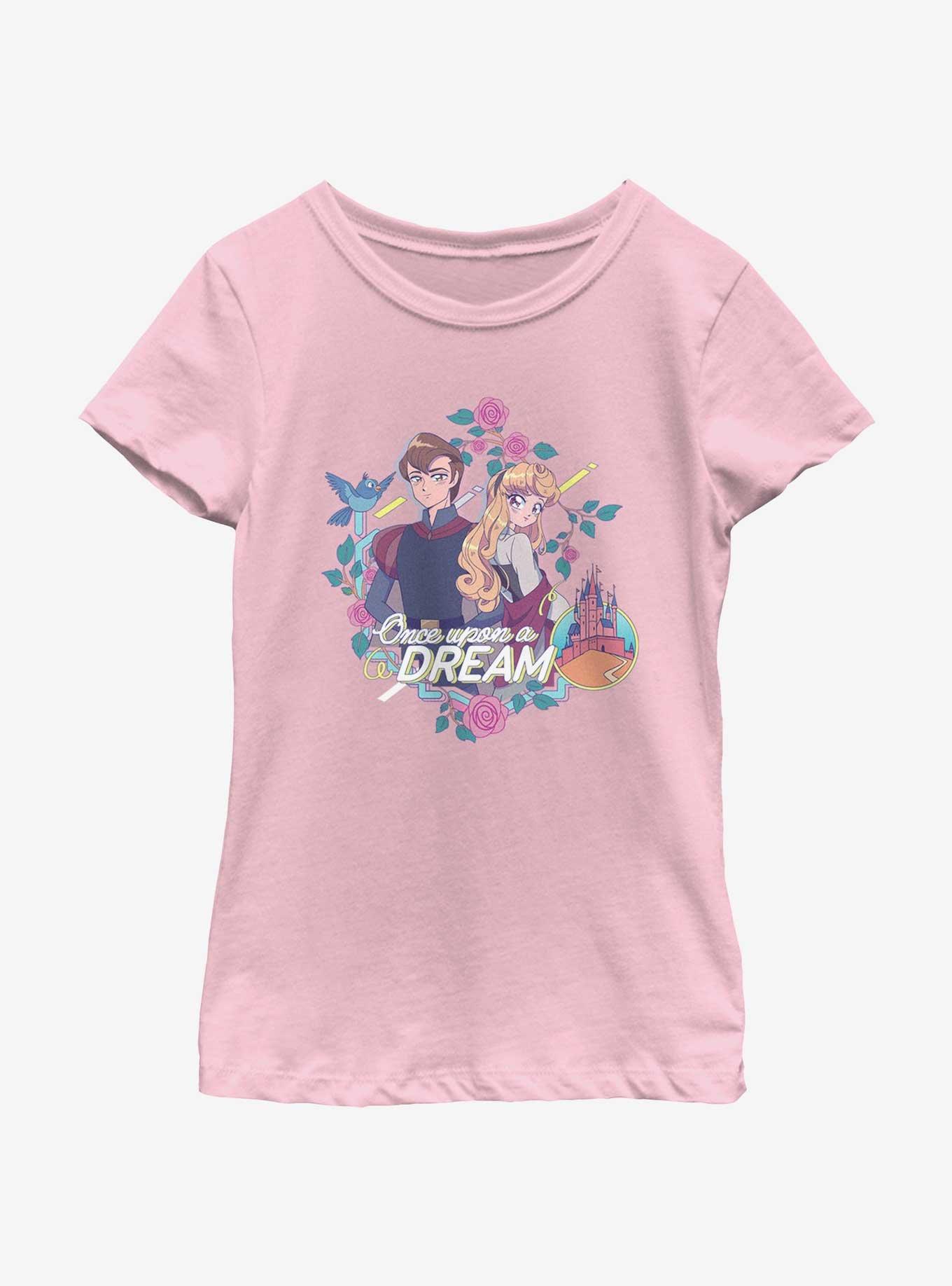 Disney Sleeping Beauty Aurora And Phillip Manga Youth Girls T-Shirt, , hi-res