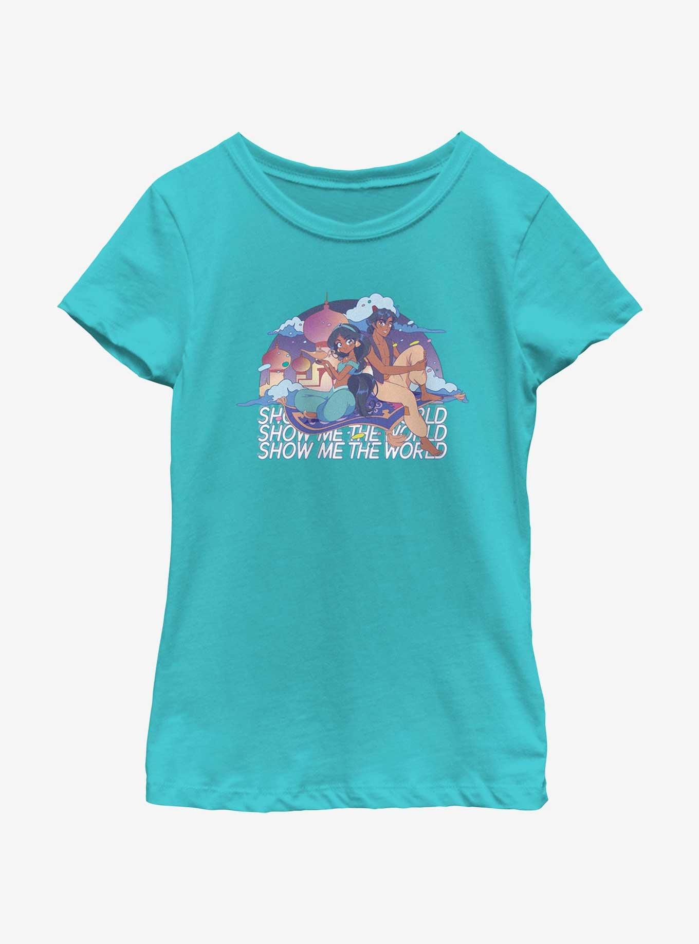 Disney Aladdin Show Me The World Youth Girls T-Shirt, , hi-res