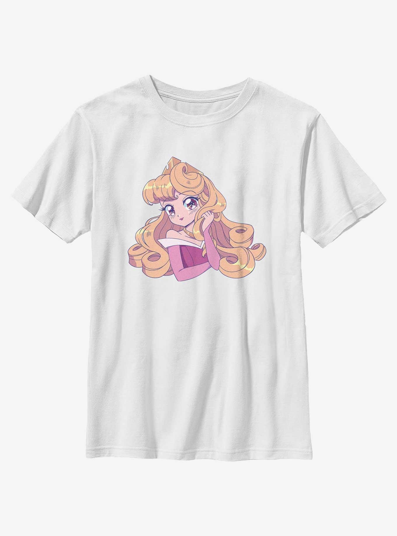 Disney Sleeping Beauty Cute Aurora Manga Version Youth T-Shirt, , hi-res