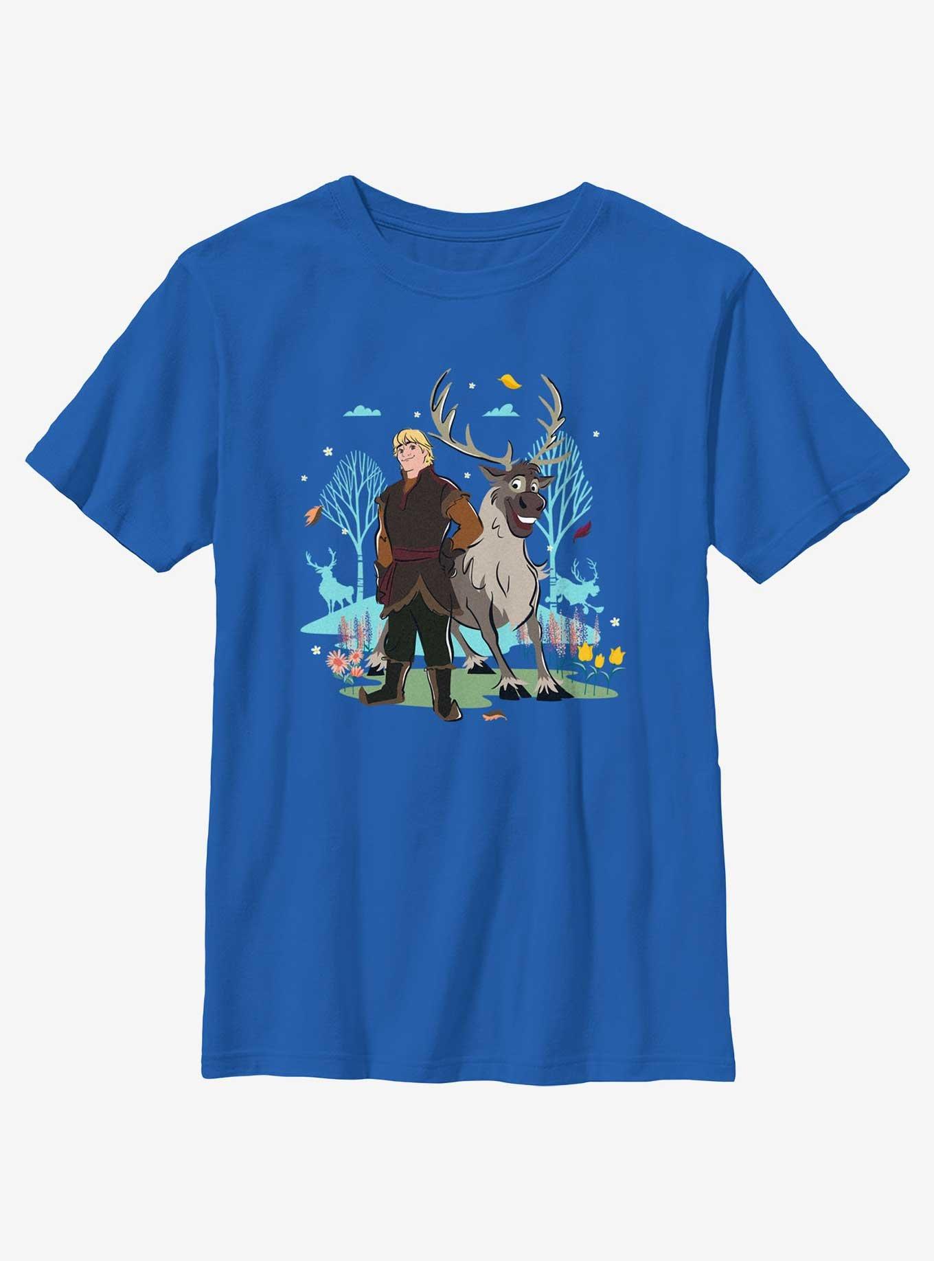 Disney Frozen 2 Kristoff And Sven Youth T-Shirt, ROYAL, hi-res