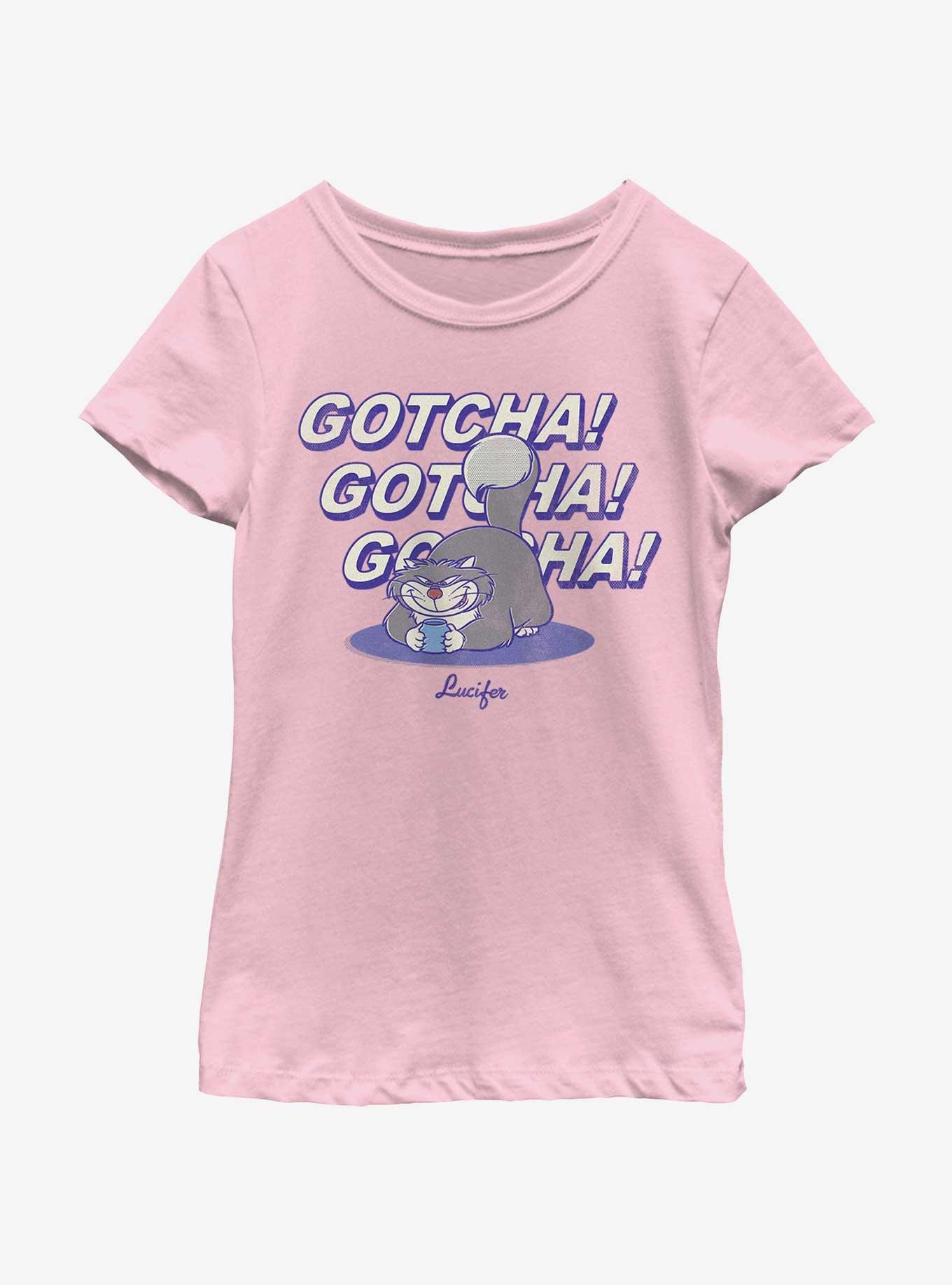 Disney Villains Gotcha Lucifer Cat Youth Girls T-Shirt, , hi-res