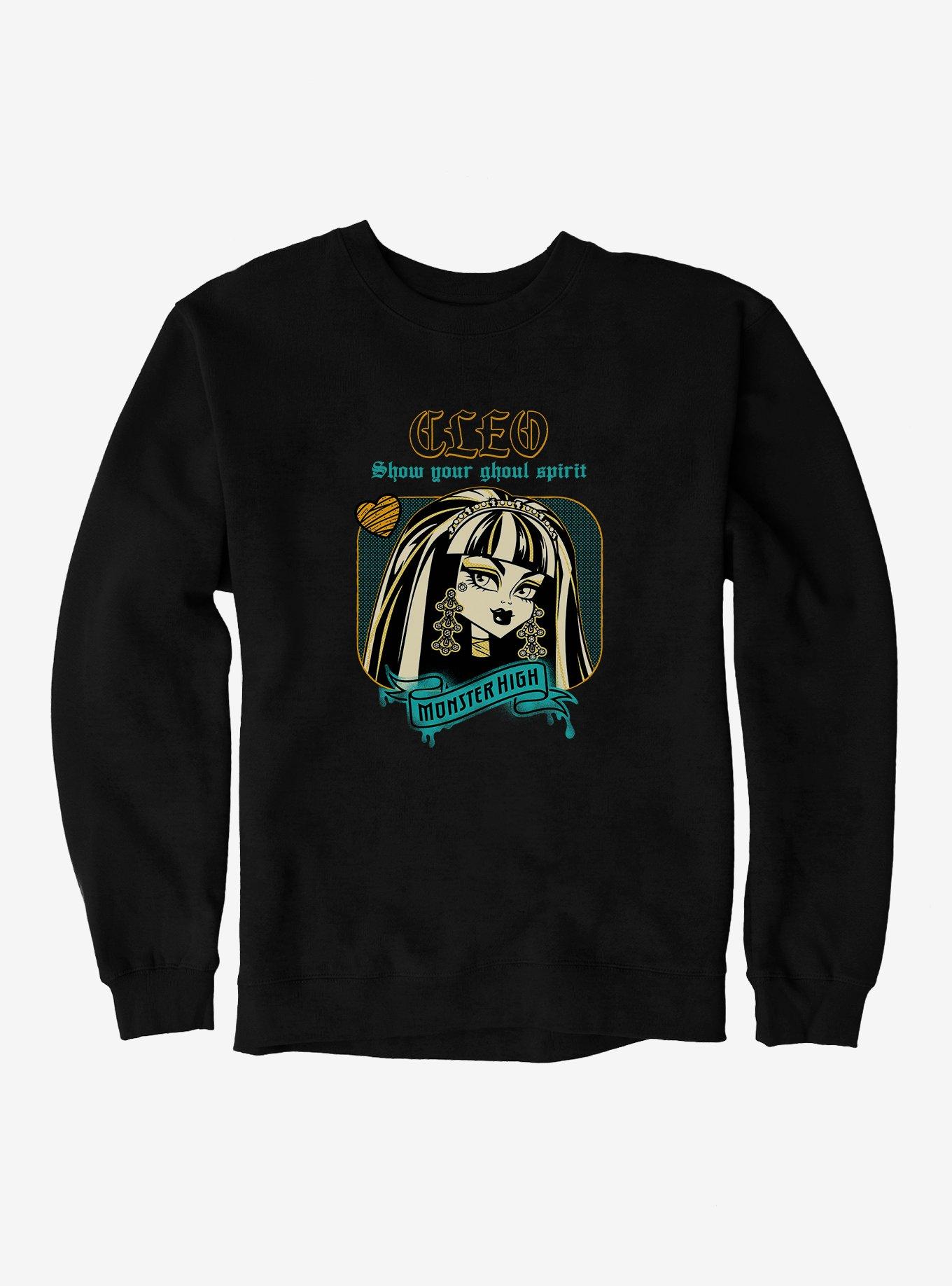 Monster High Cleo Show Your Ghoul Spirit Sweatshirt, BLACK, hi-res