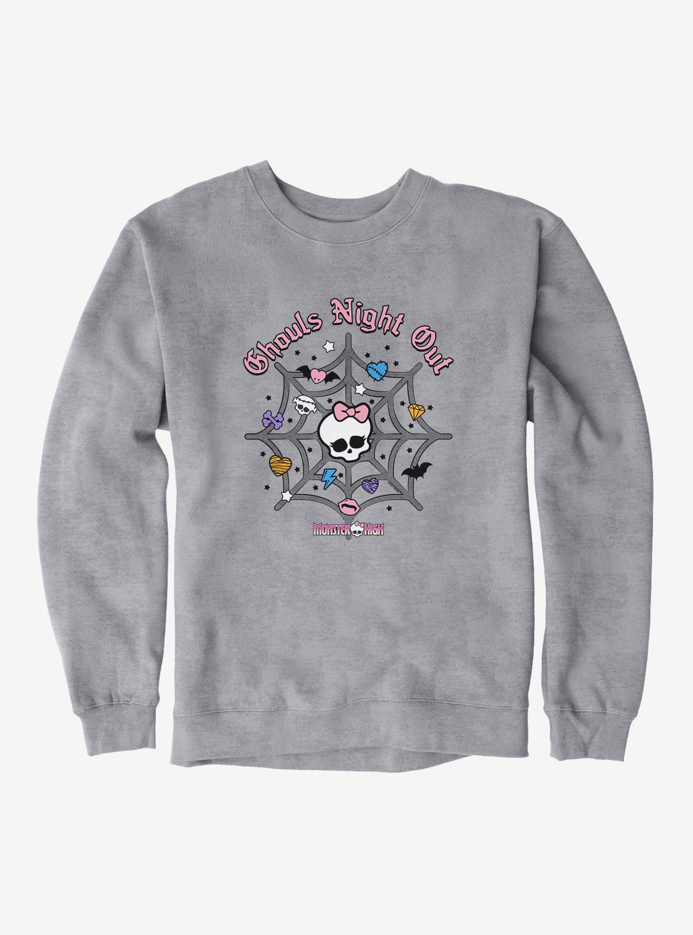 Monster High Color Ghouls Night Out Spiderweb Sweatshirt