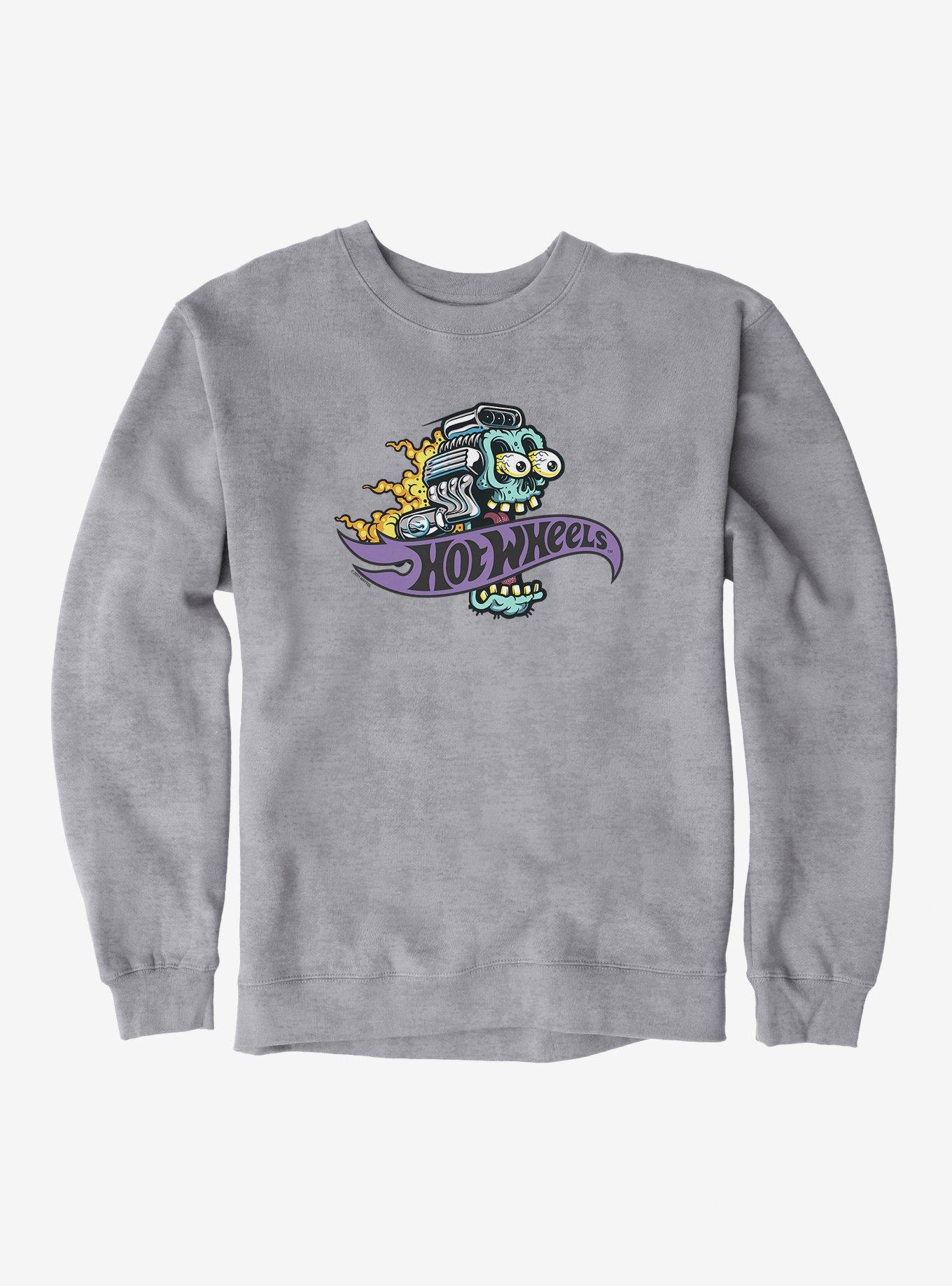 Hot Wheels Motor Head Sweatshirt, SPORT GRAY, hi-res