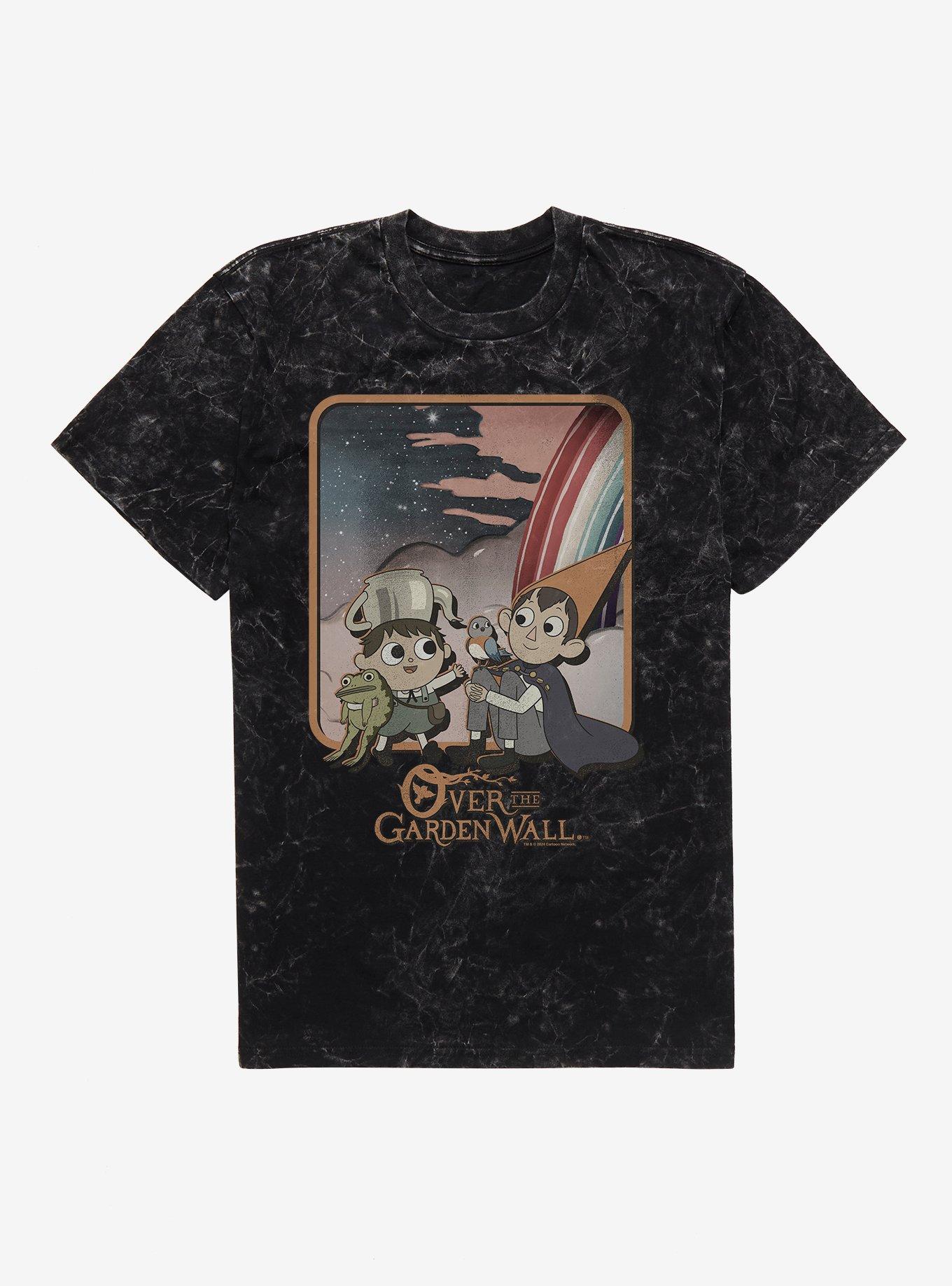 Over The Garden Wall Rainbow T-Shirt, BLACK MINERAL WASH, hi-res view 1