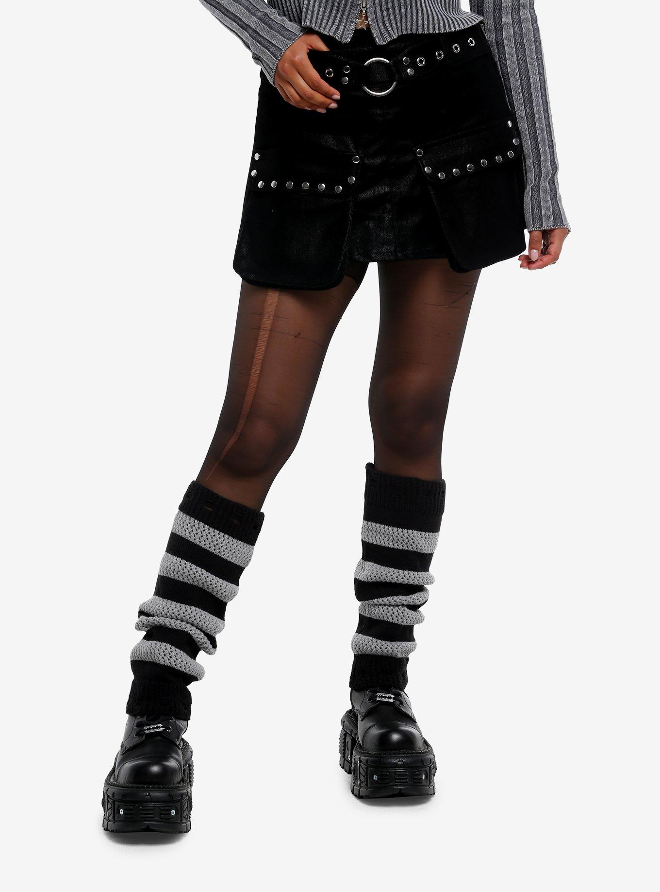 Social Collision Faux Suede Cargo Pocket Mini Skirt, , hi-res