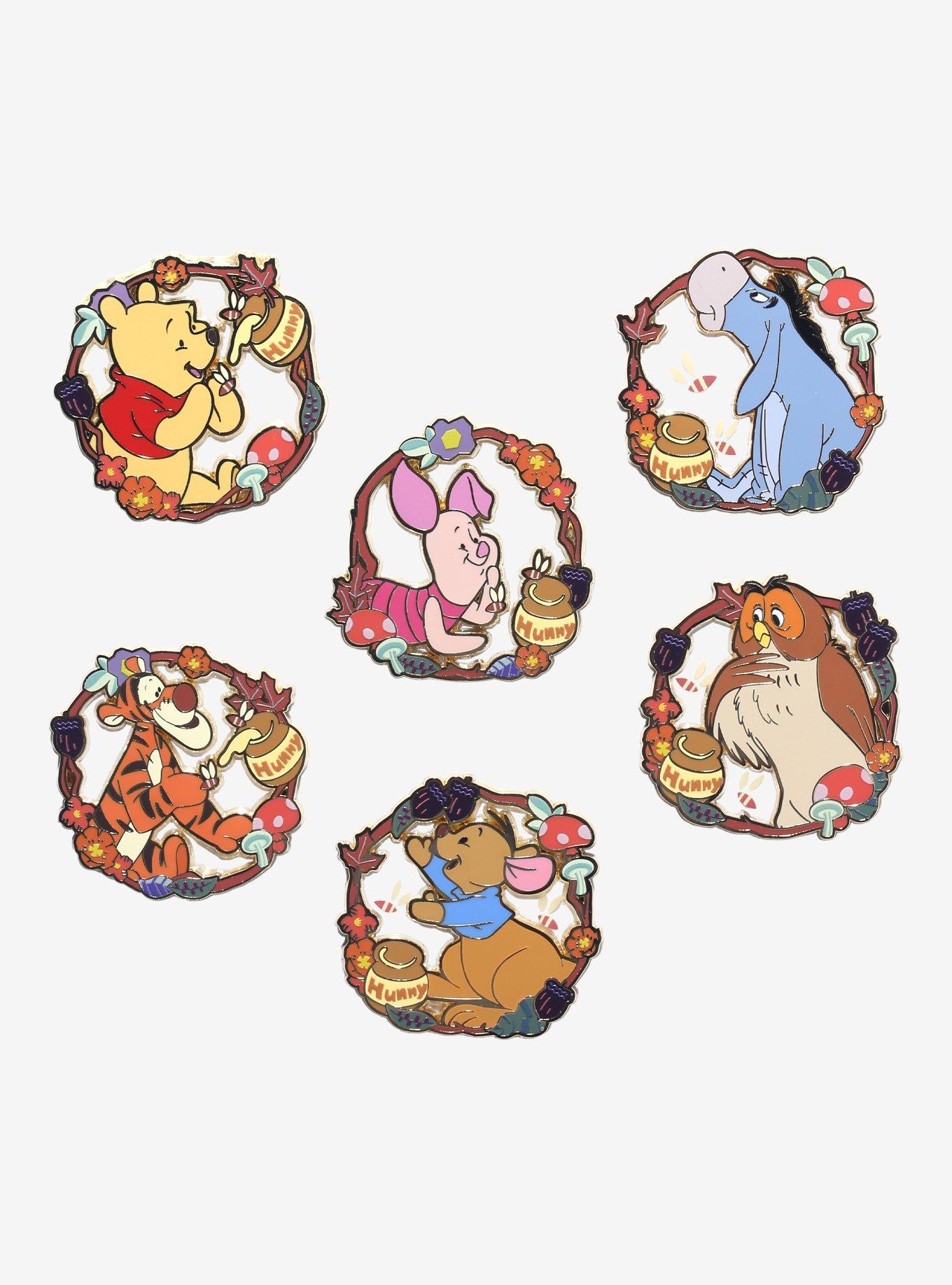 Disney Winnie the Pooh Character Wreaths Blind Box Enamel Pin - BoxLunch Exclusive, , hi-res