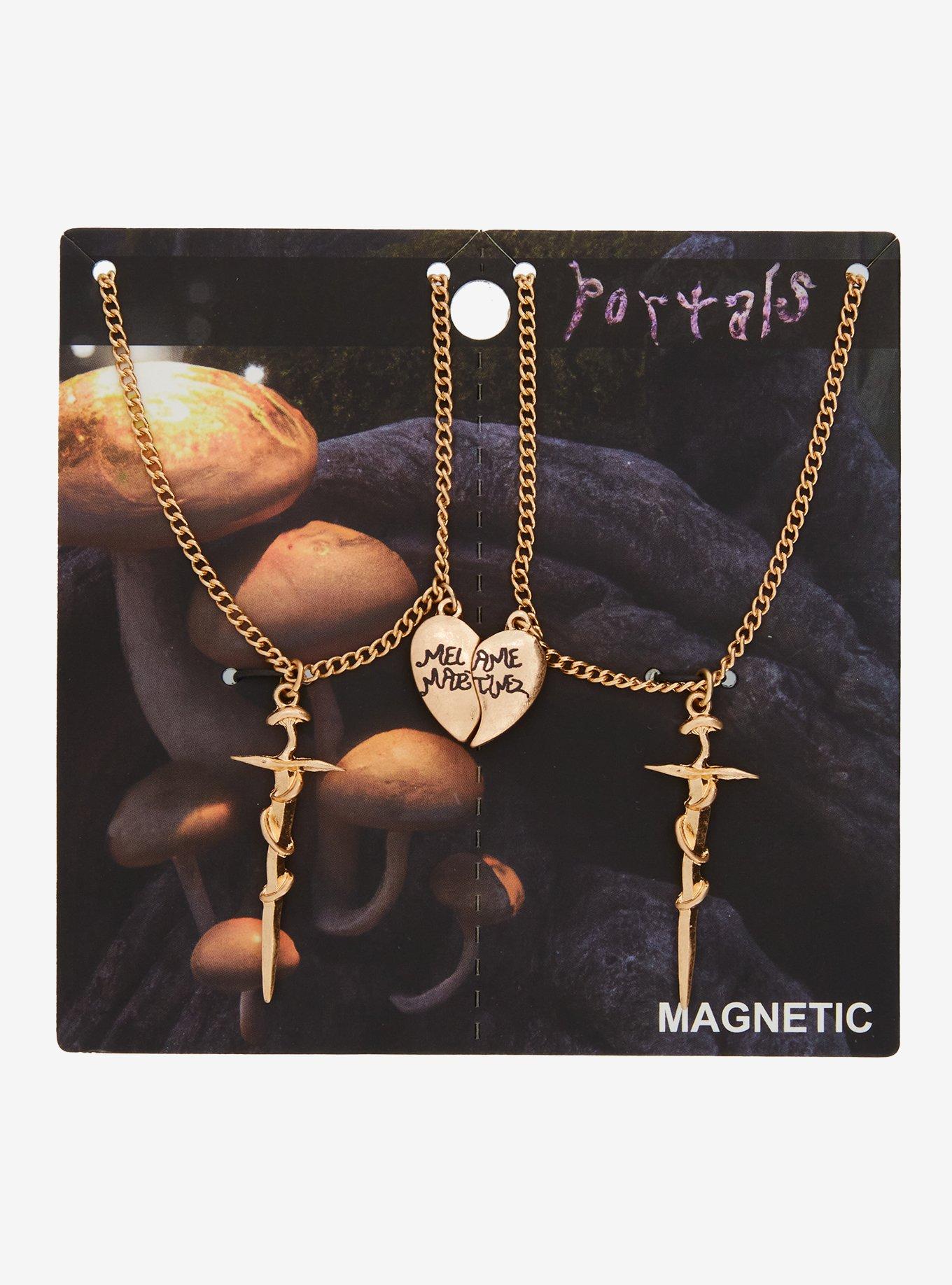 Melanie Martinez Portals Heart Dagger Best Friend Necklace Set