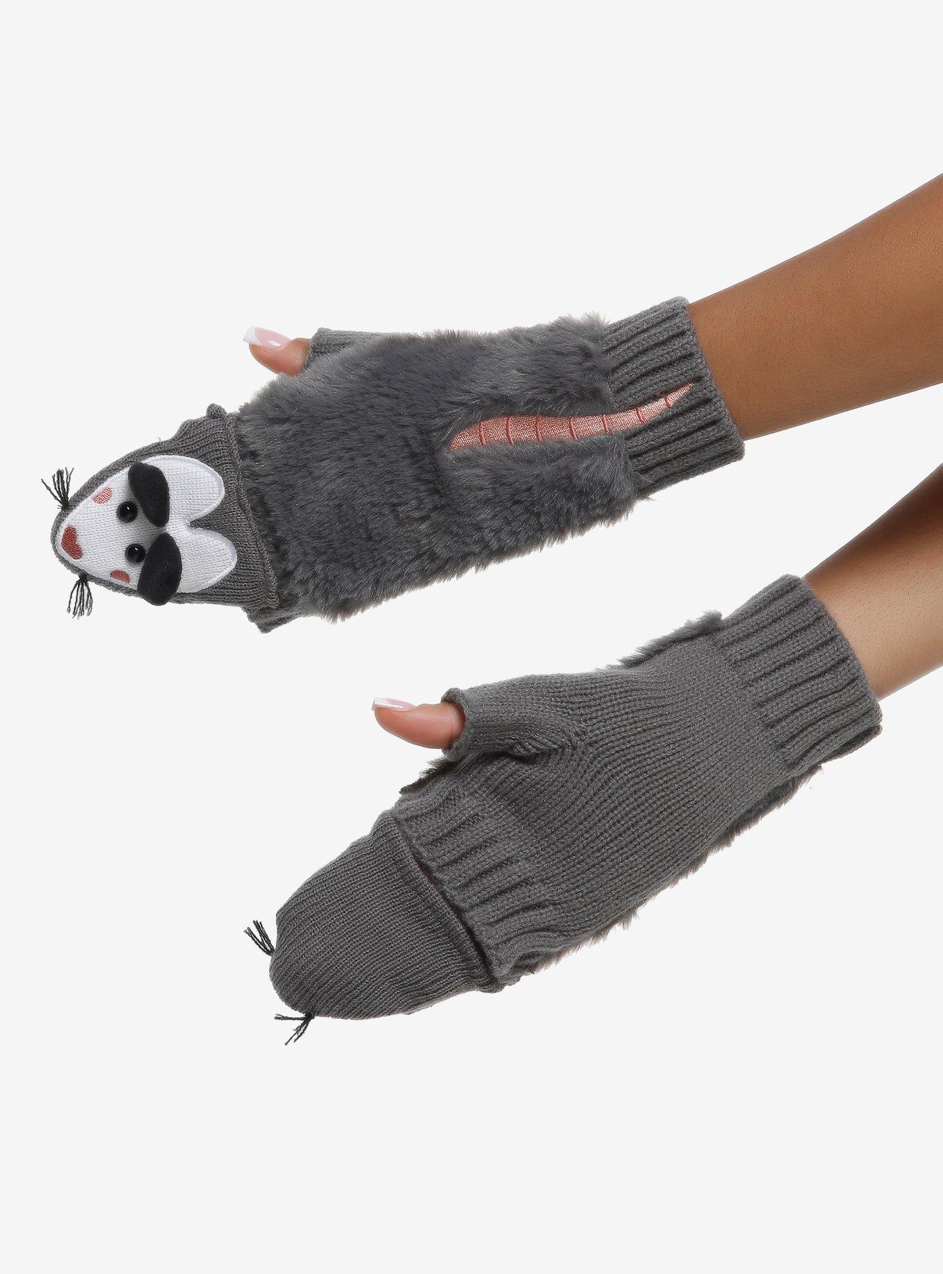 Possum Fuzzy Convertible Gloves, , hi-res