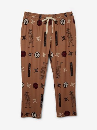 Sleep - sleep  ボーダーワンピース YUKIグッズ One Piece Monkey D. Luffy Icons Allover Print Women's Plus