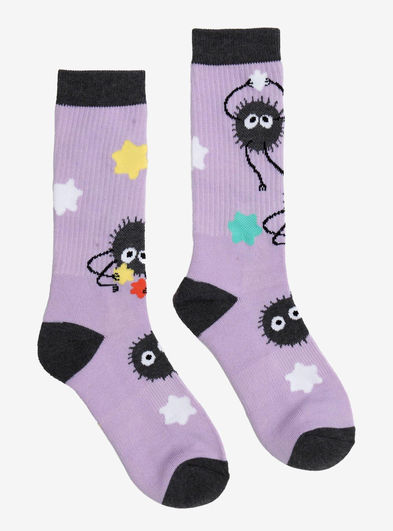 Studio Ghibli&reg; Spirited Away Soot Sprites Allover Print Crew Socks &mdash; BoxLunch Exclusive, , hi-res
