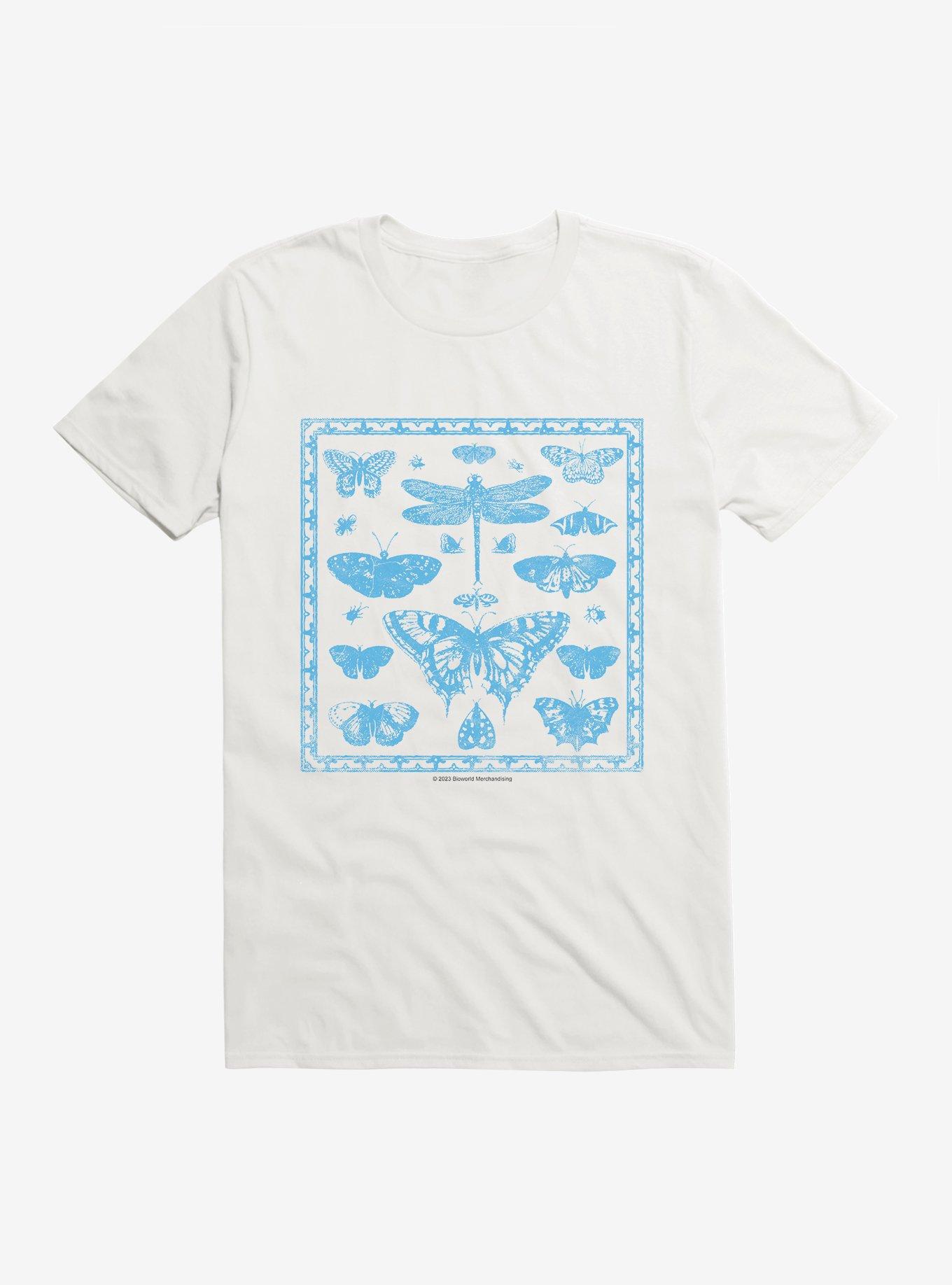 Winged Instects Frame T-Shirt, WHITE, hi-res