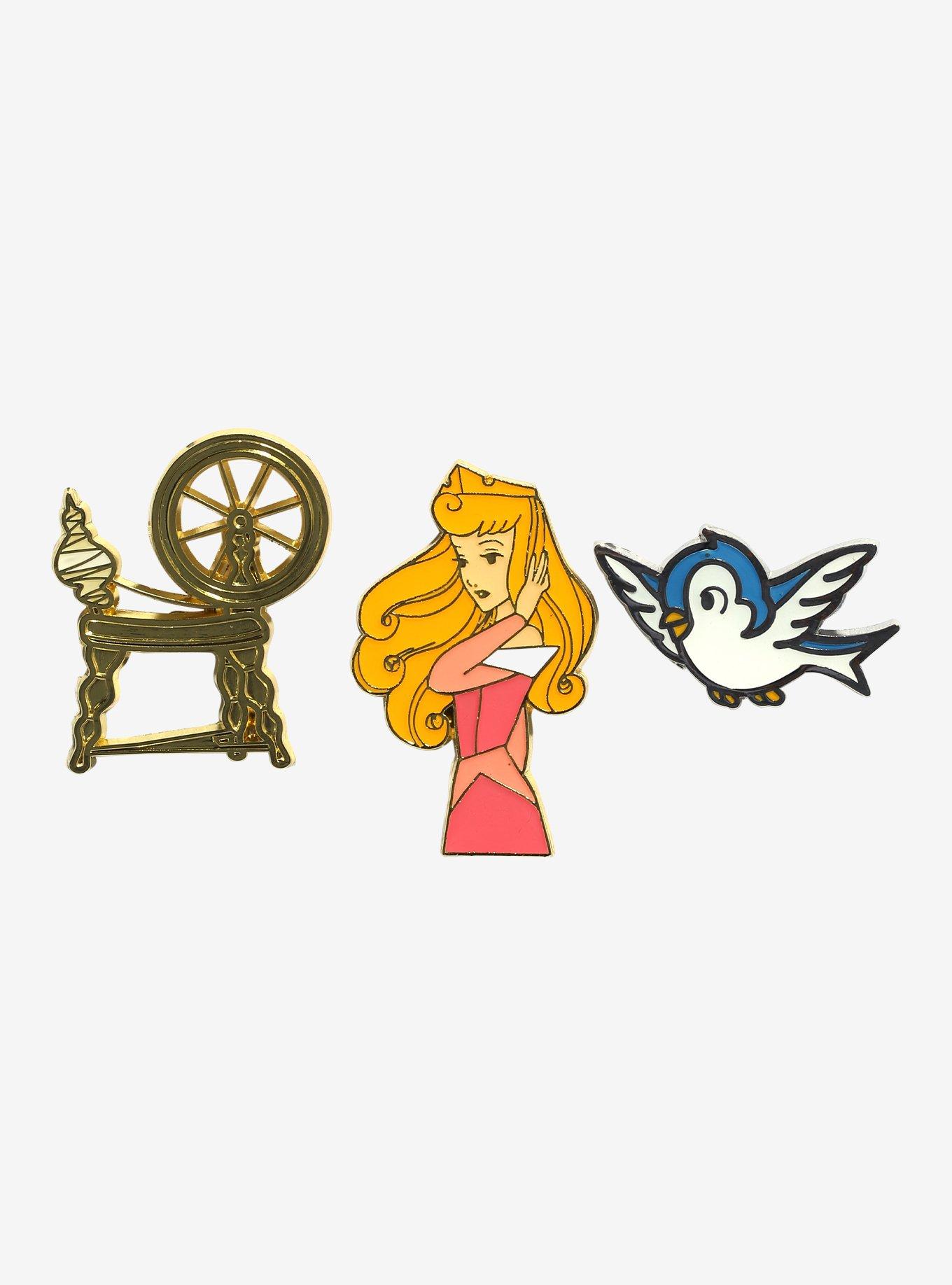 Disney Sleeping Beauty Icons Enamel Pin Set, , hi-res