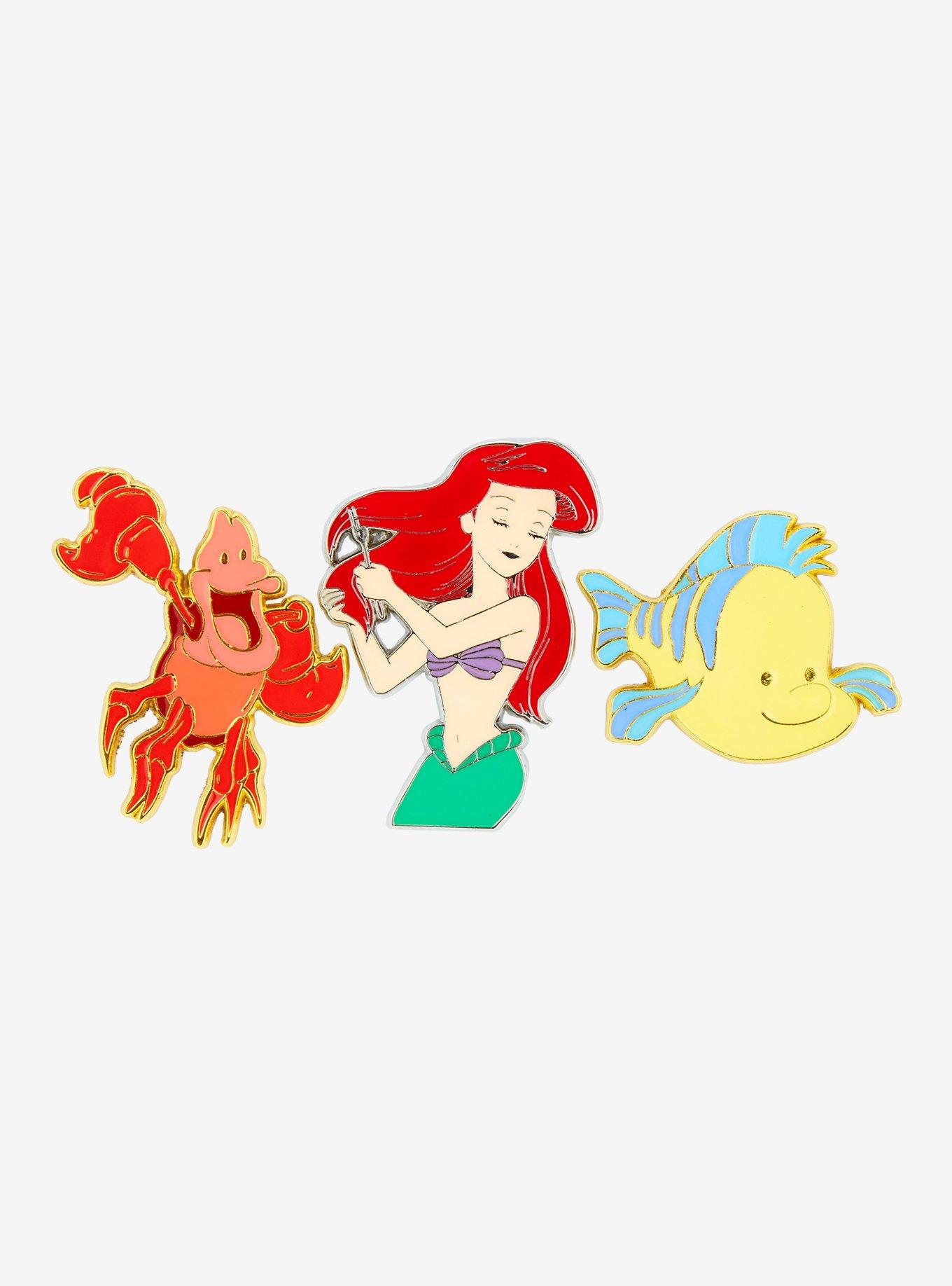 Disney The Little Mermaid Trio Enamel Pin Set, , hi-res