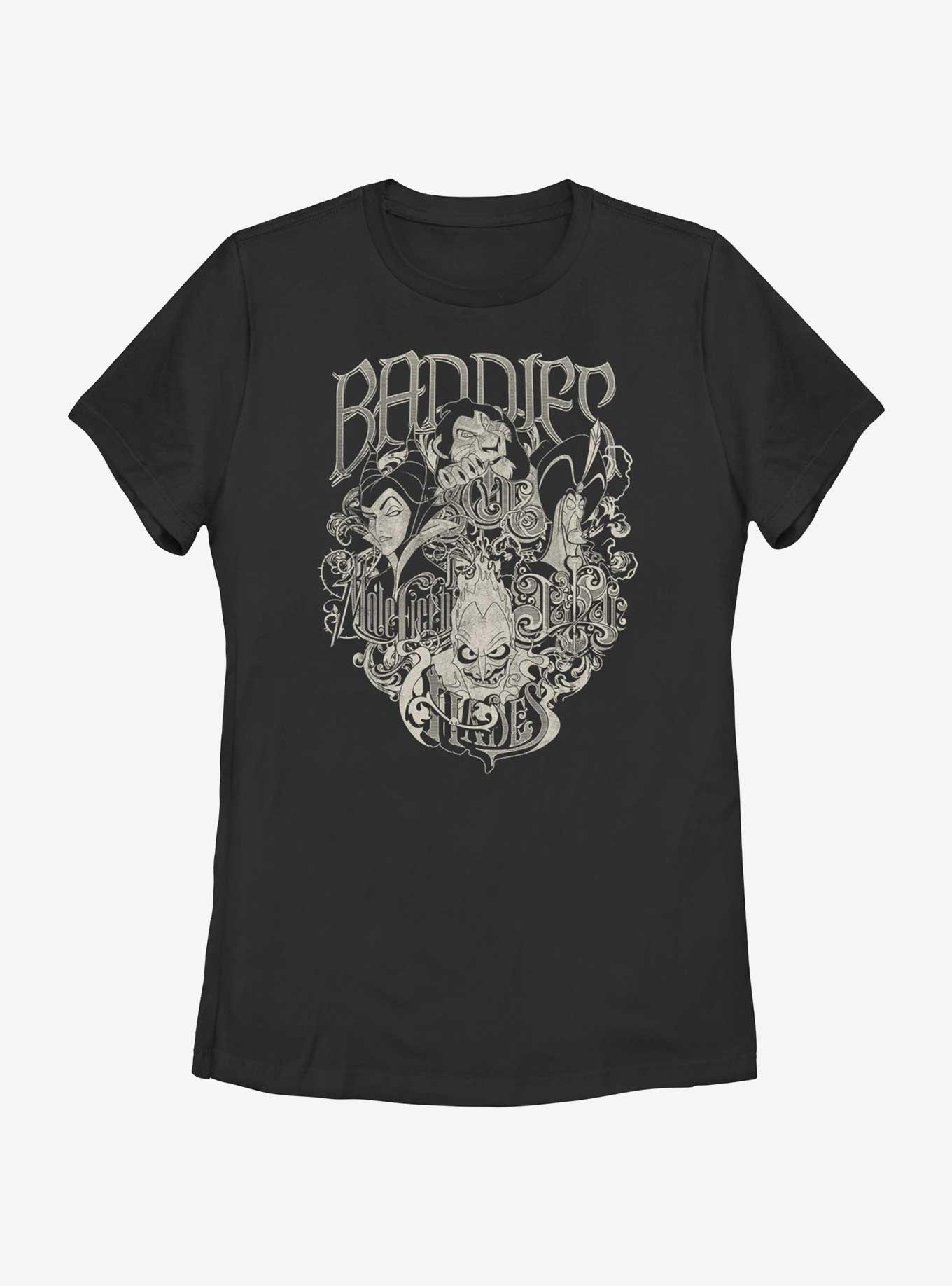 Disney Villains Baddest Baddies Womens T-Shirt, BLACK, hi-res