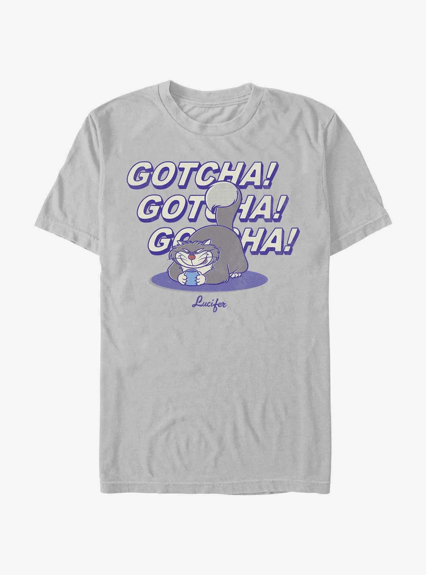 Disney Villains Gotcha Lucifer Cat T-Shirt, SILVER, hi-res