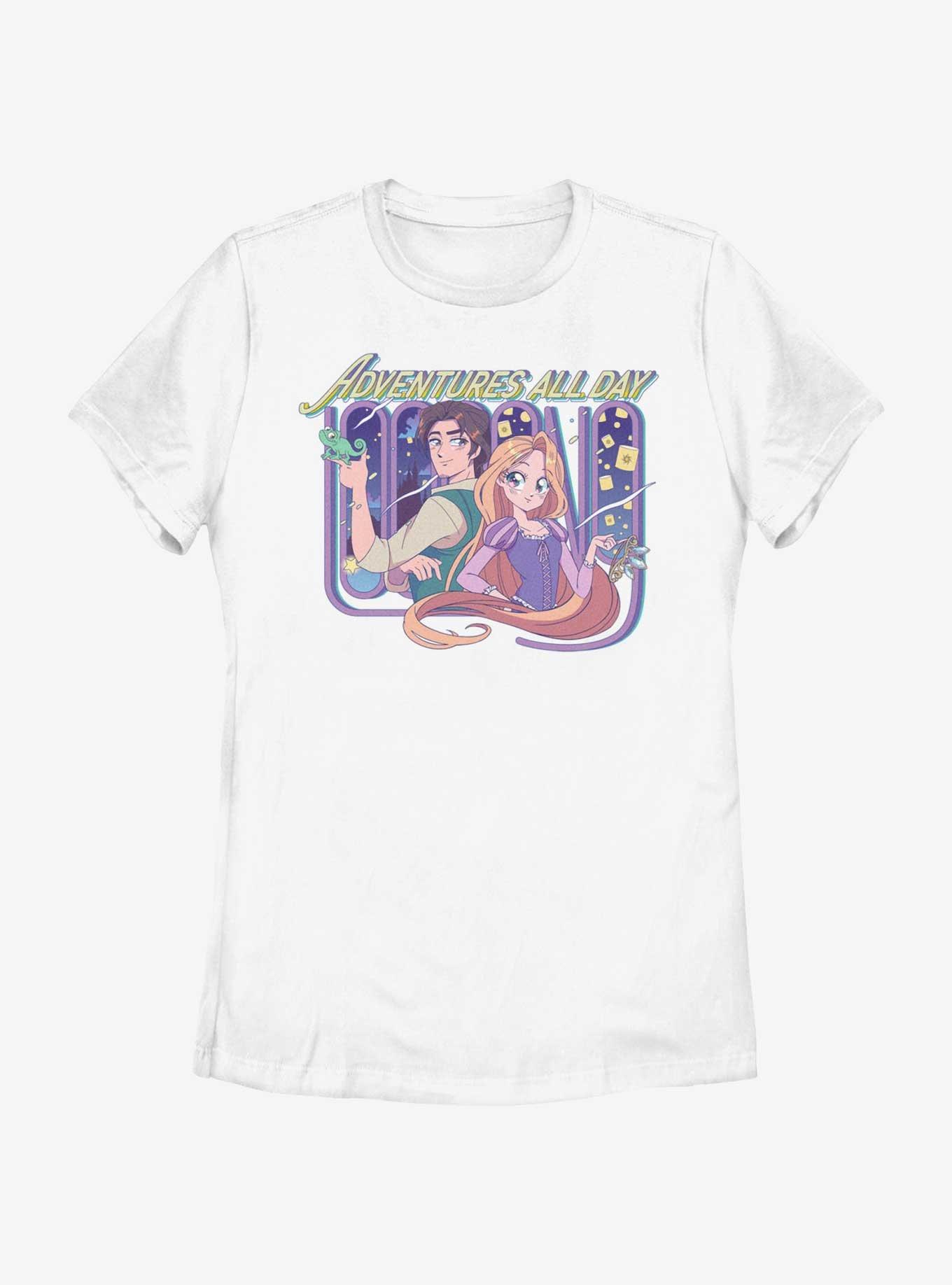 Disney Tangled Adventures All Day Womens T-Shirt, WHITE, hi-res