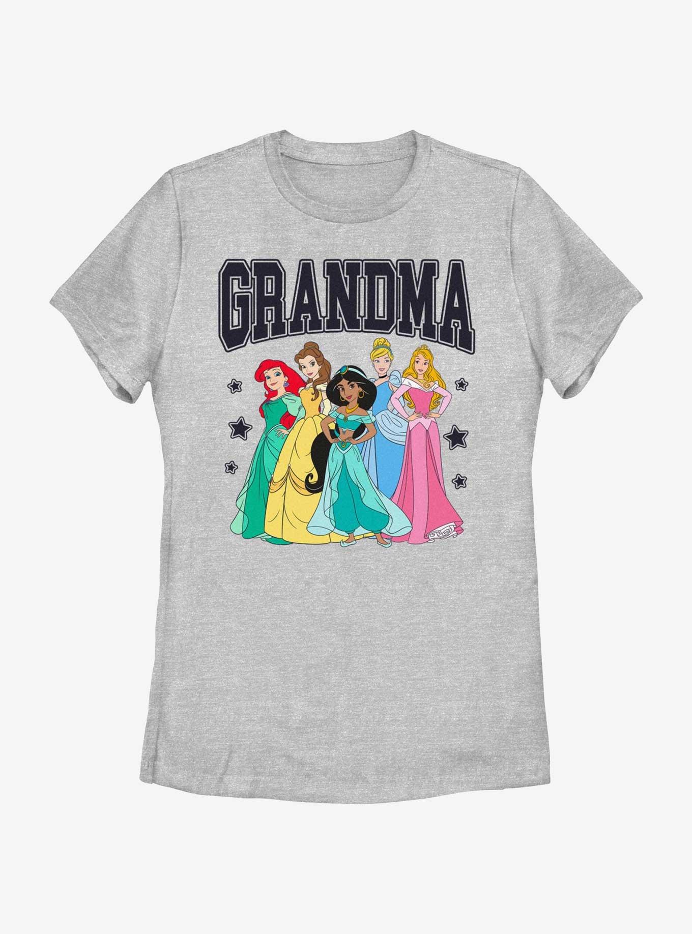 Disney Princesses Grandma Collegiate Family Set Womens T-Shirt, ATH HTR, hi-res