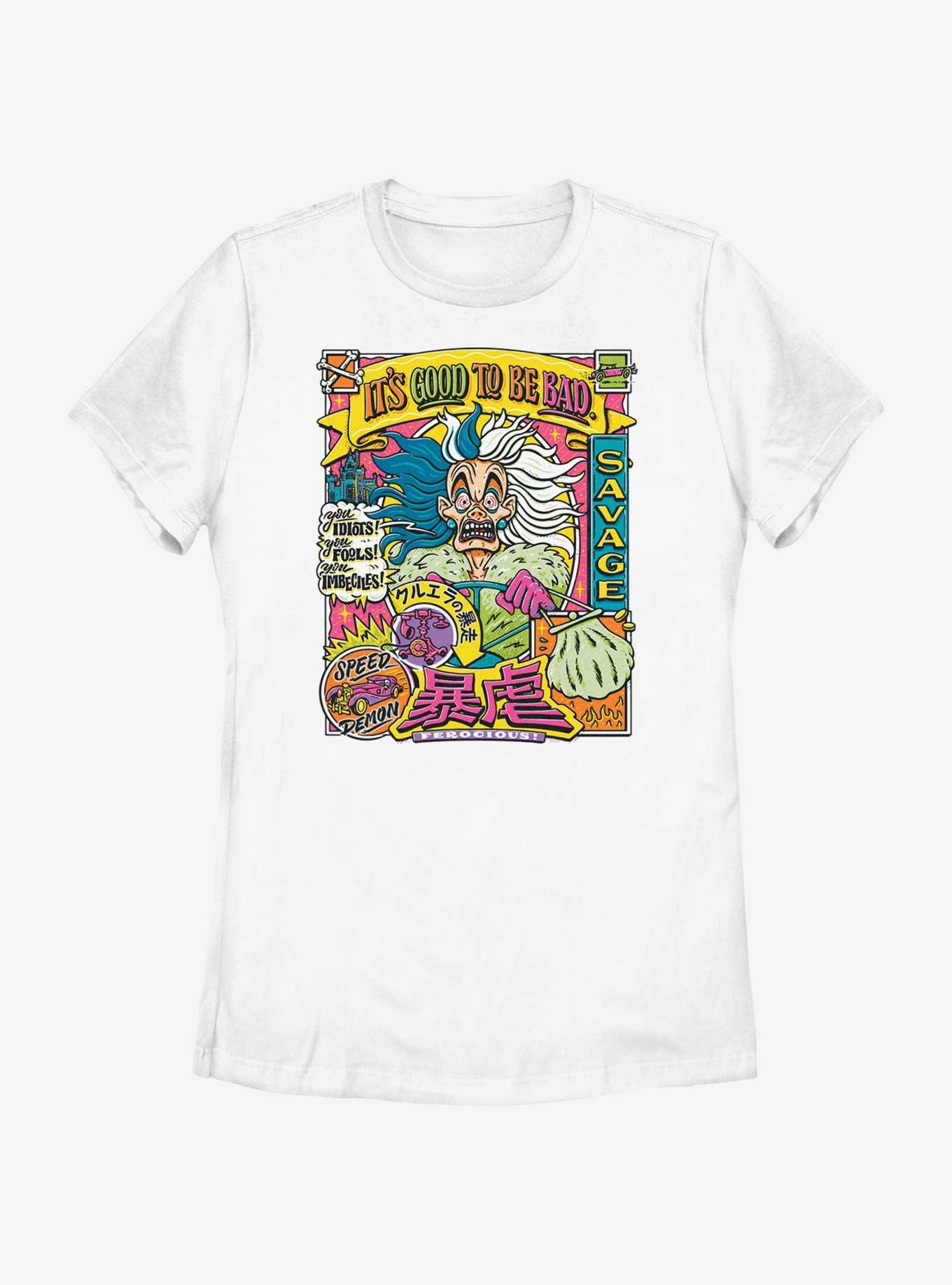Disney Villains Its Good To Be Bad Womens T-Shirt, WHITE, hi-res