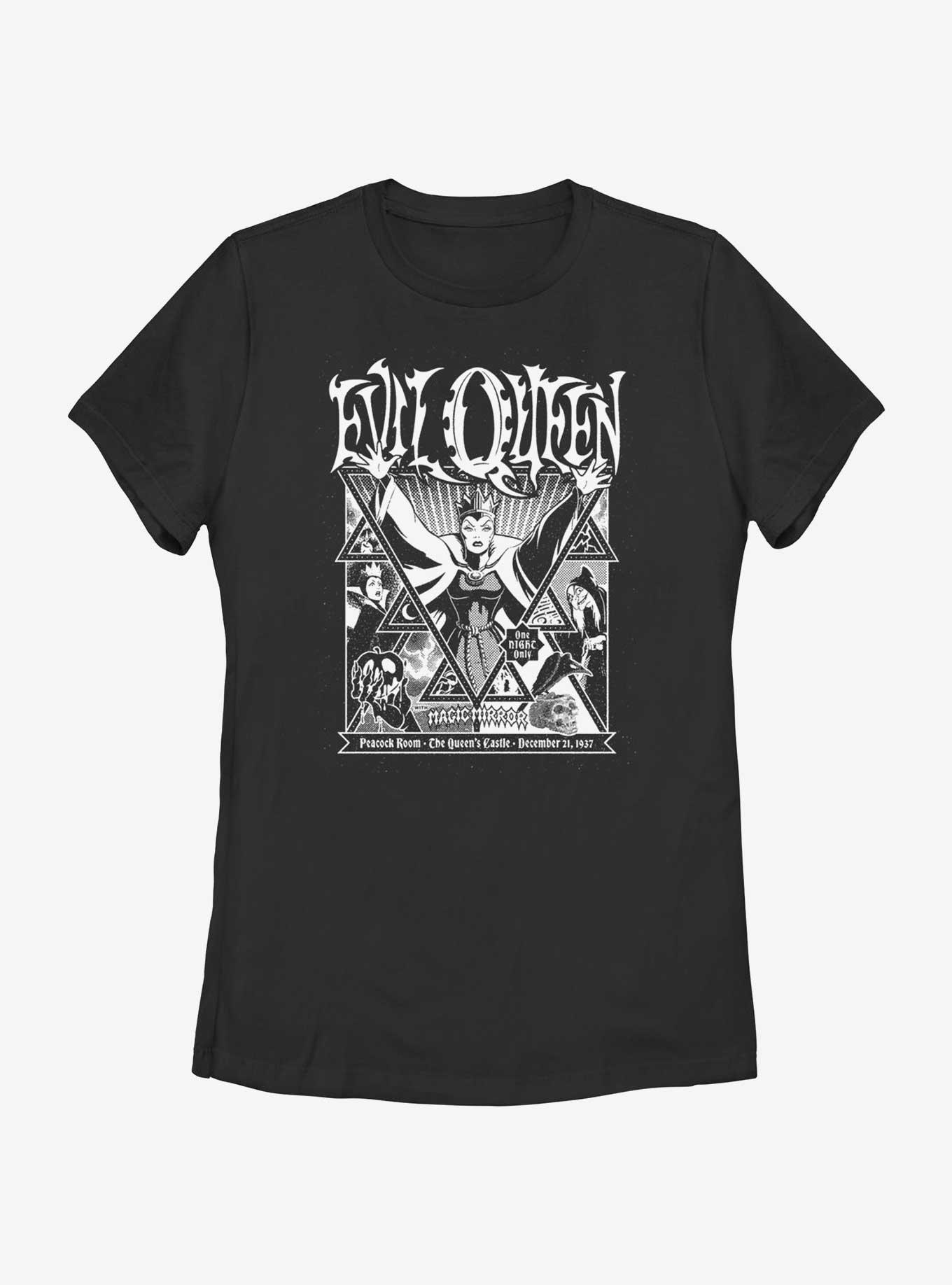 Disney Villains Evil Queen Magic Mirror Womens T-Shirt, BLACK, hi-res