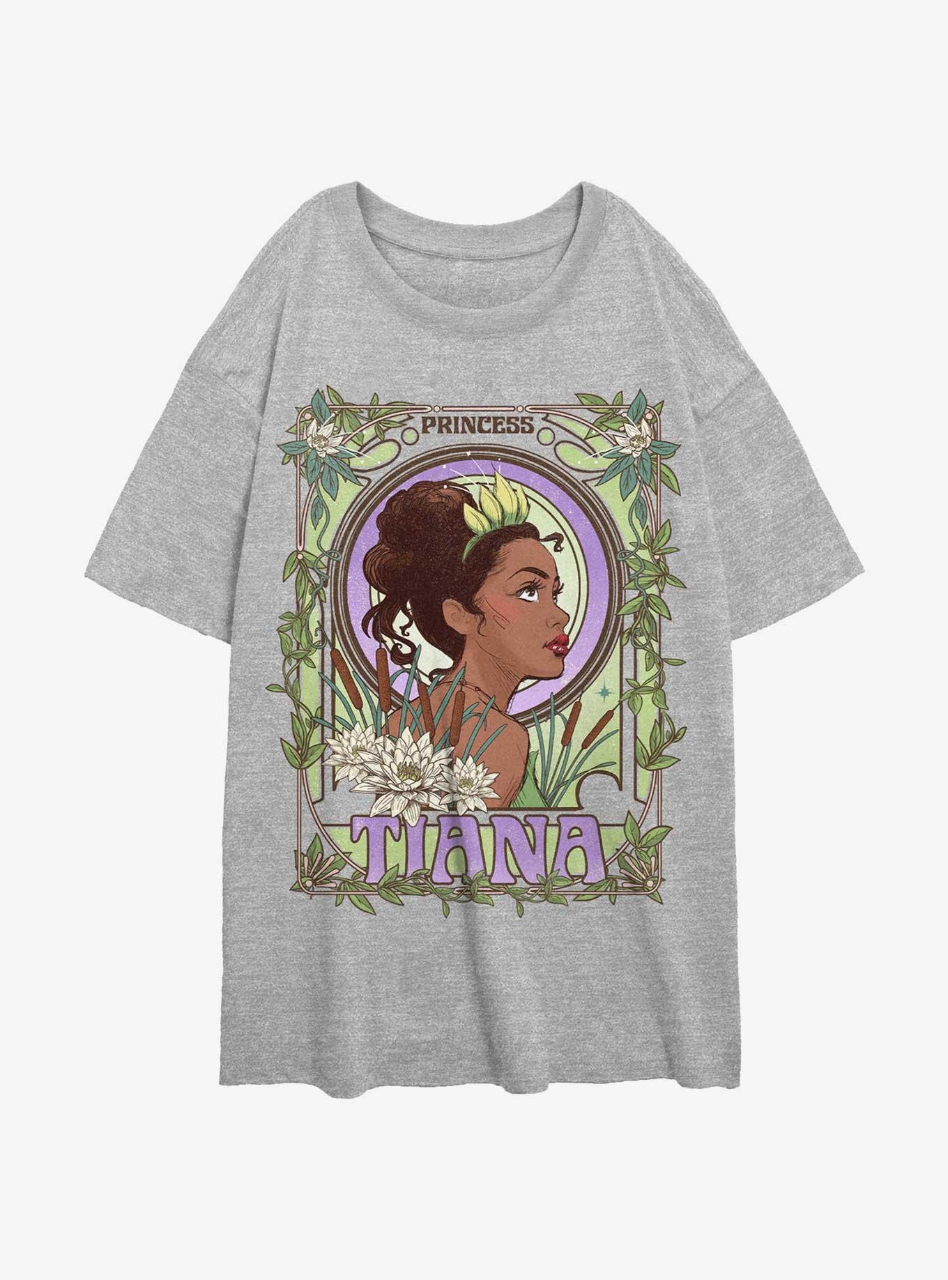 Disney The Princess and the Frog Tiana Nouveau Womens Oversized T-Shirt, ATH HTR, hi-res