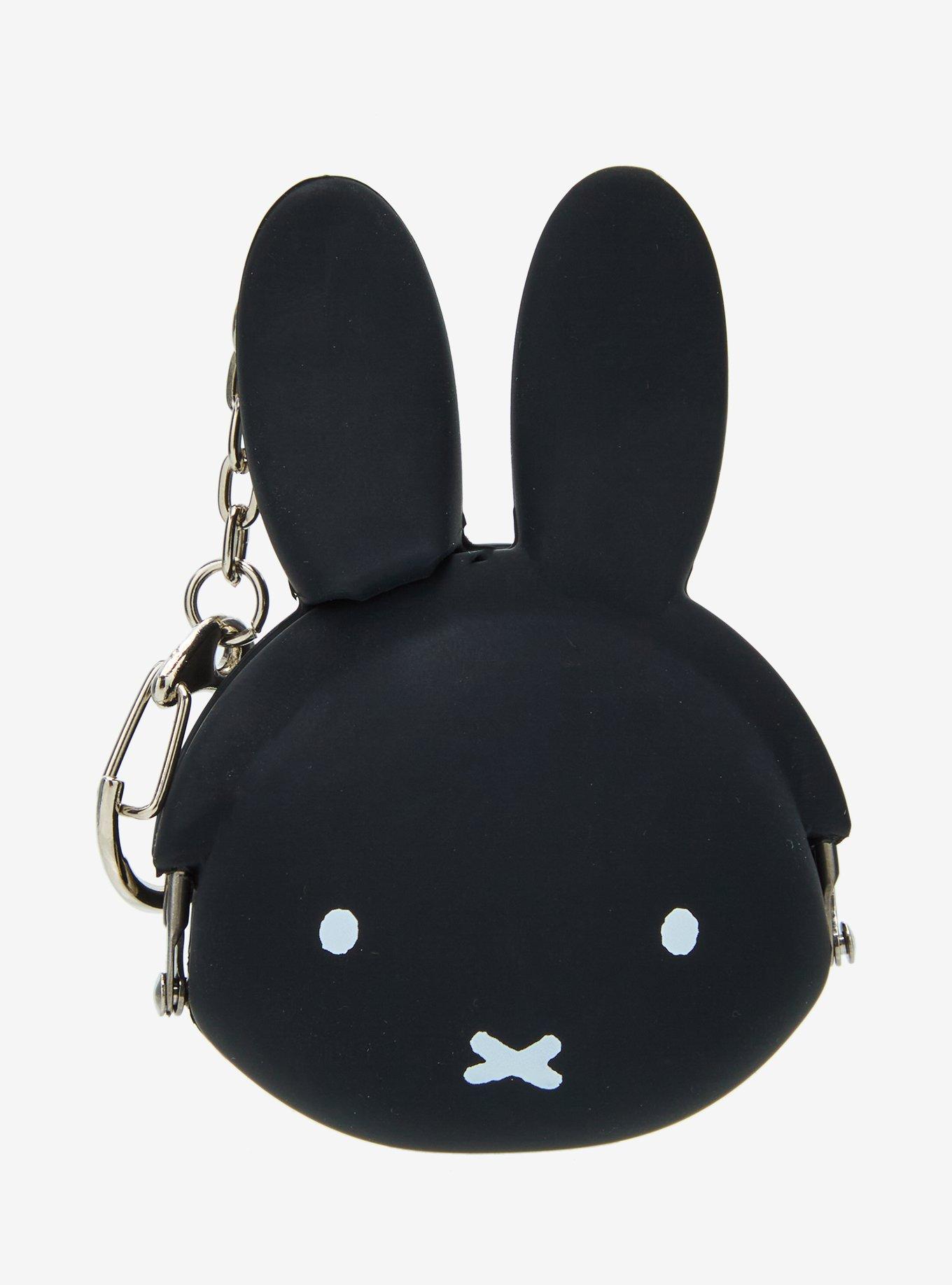 mimi POCHI Miffy Black 3D Coin Purse Keychain | BoxLunch