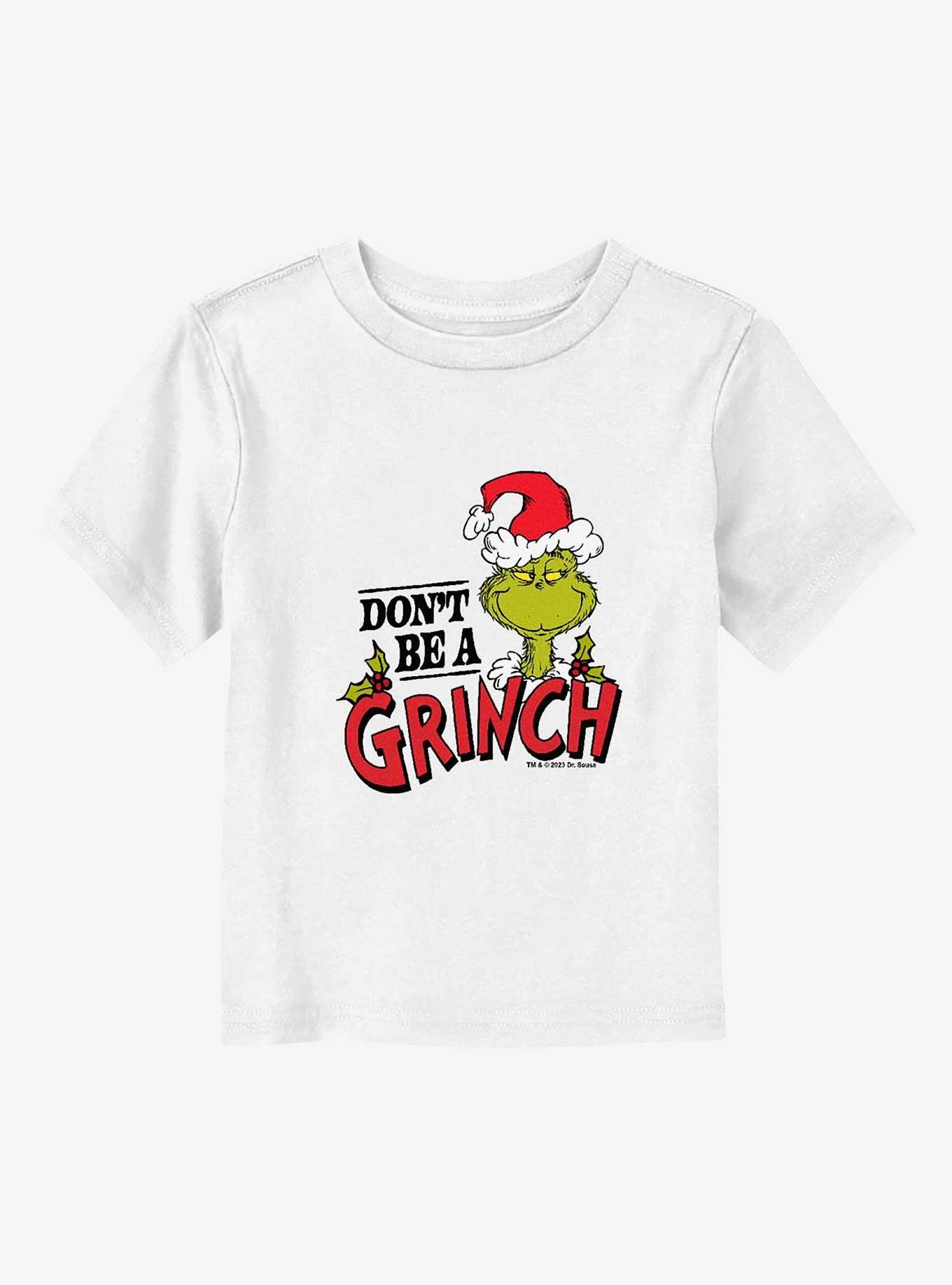 Dr Seuss Don't Be A Grinch Santa Toddler T-Shirt, , hi-res