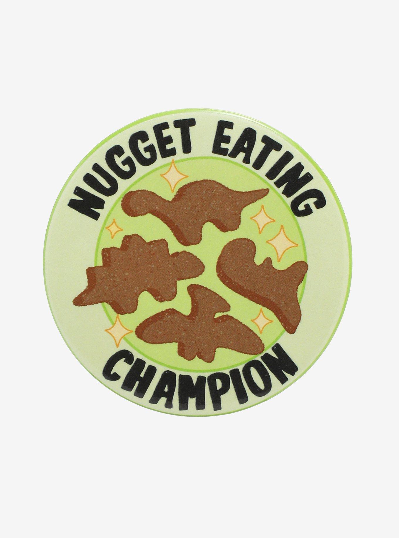 Nugget Eating Champion 3 Inch Button, , hi-res