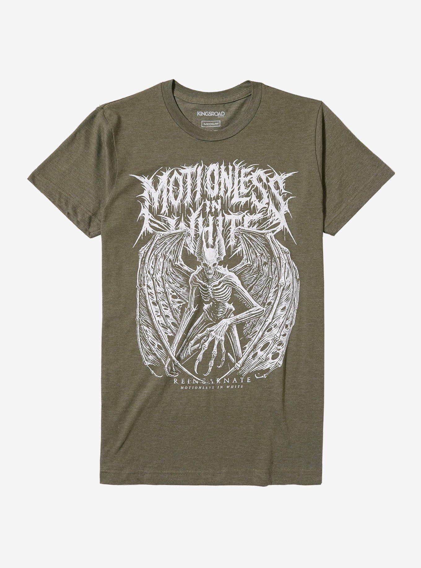 Motionless In White Demon Bat Boyfriend Fit Girls T-Shirt, , hi-res