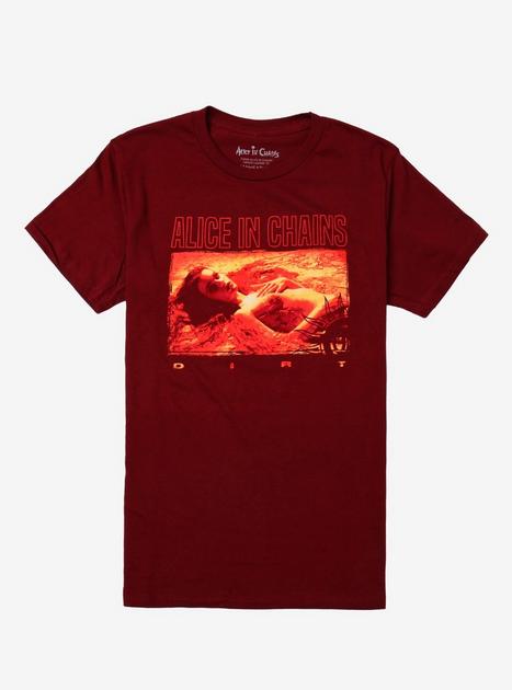 Alice In Chains Dirt Burgundy Relaxed Fit Girls T-Shirt | Hot Topic