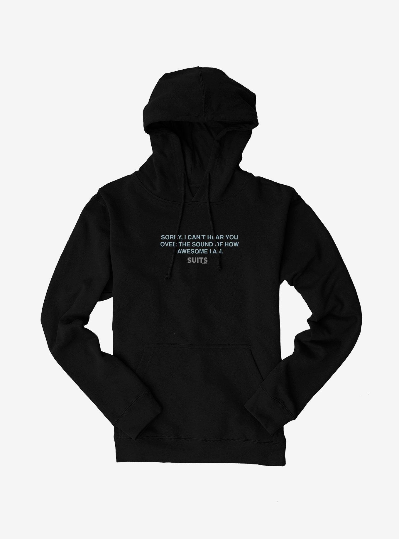 Suits Sorry Can't Hear You Hoodie, , hi-res