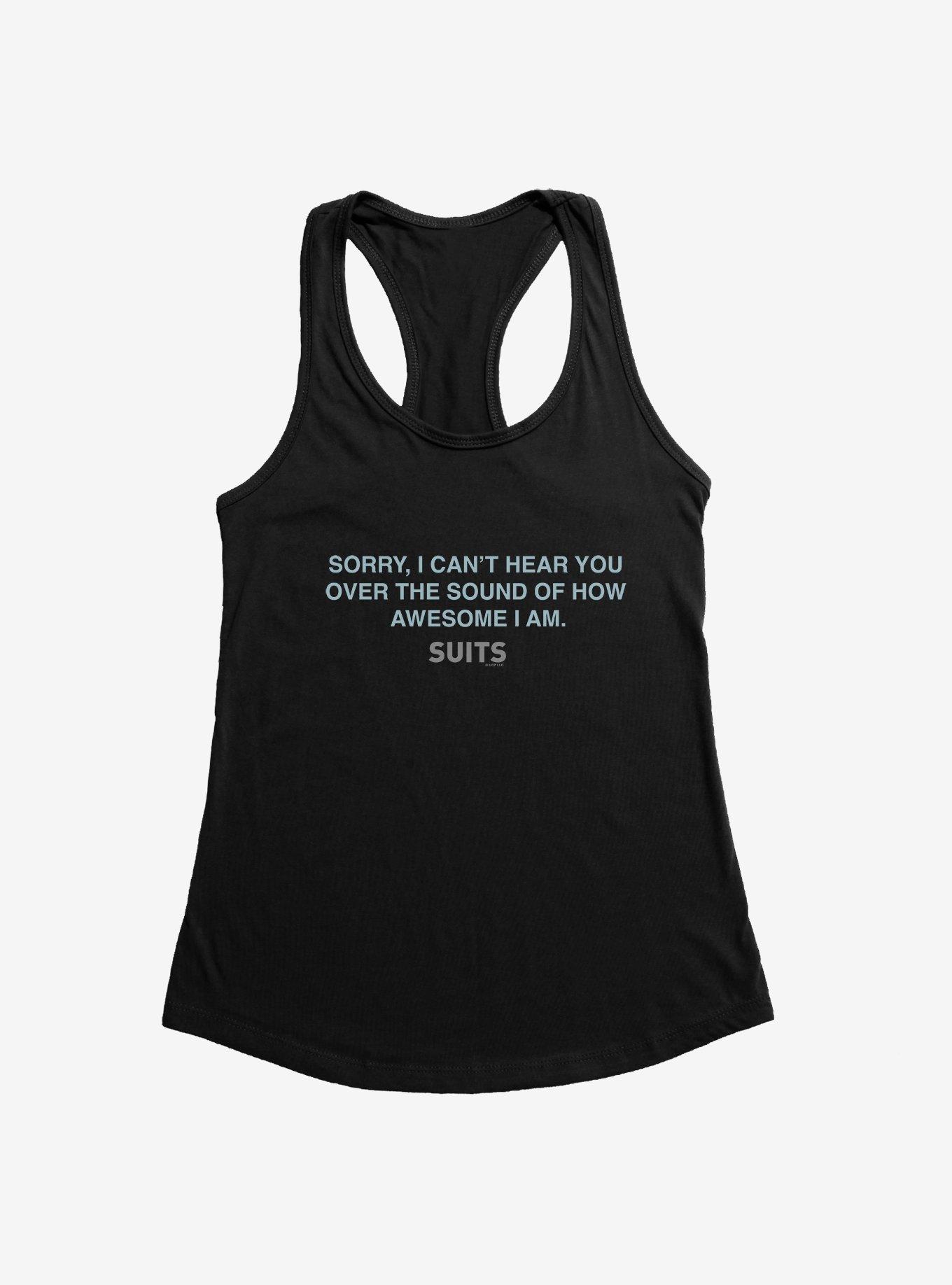 Suits Sorry Can't Hear You Womens Tank, , hi-res