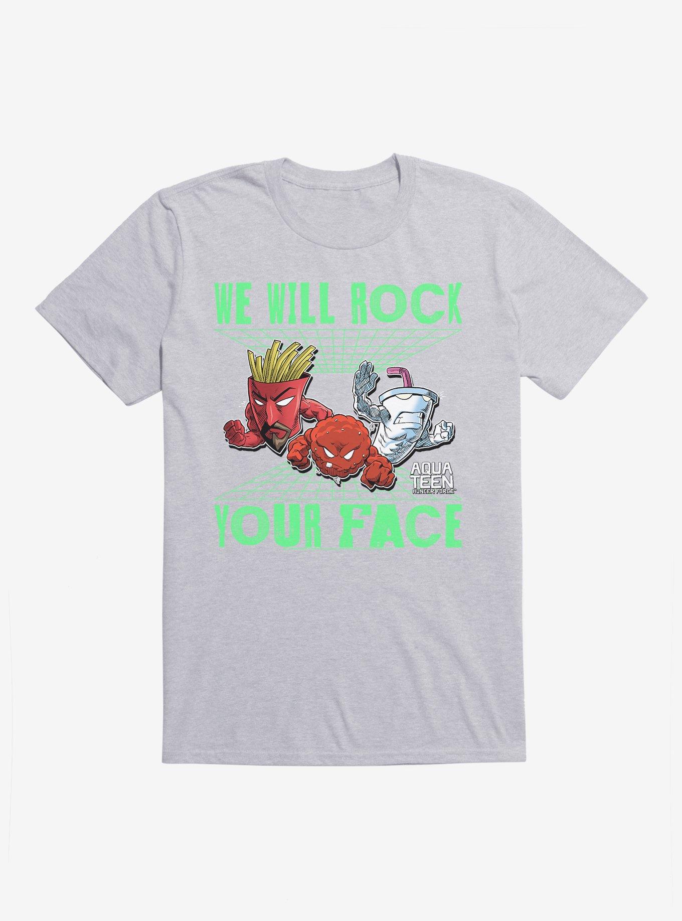 Aqua Teen Hunger Force We Will Rock Your Face T-Shirt,All Products : American Fashion Style Bags On Sale