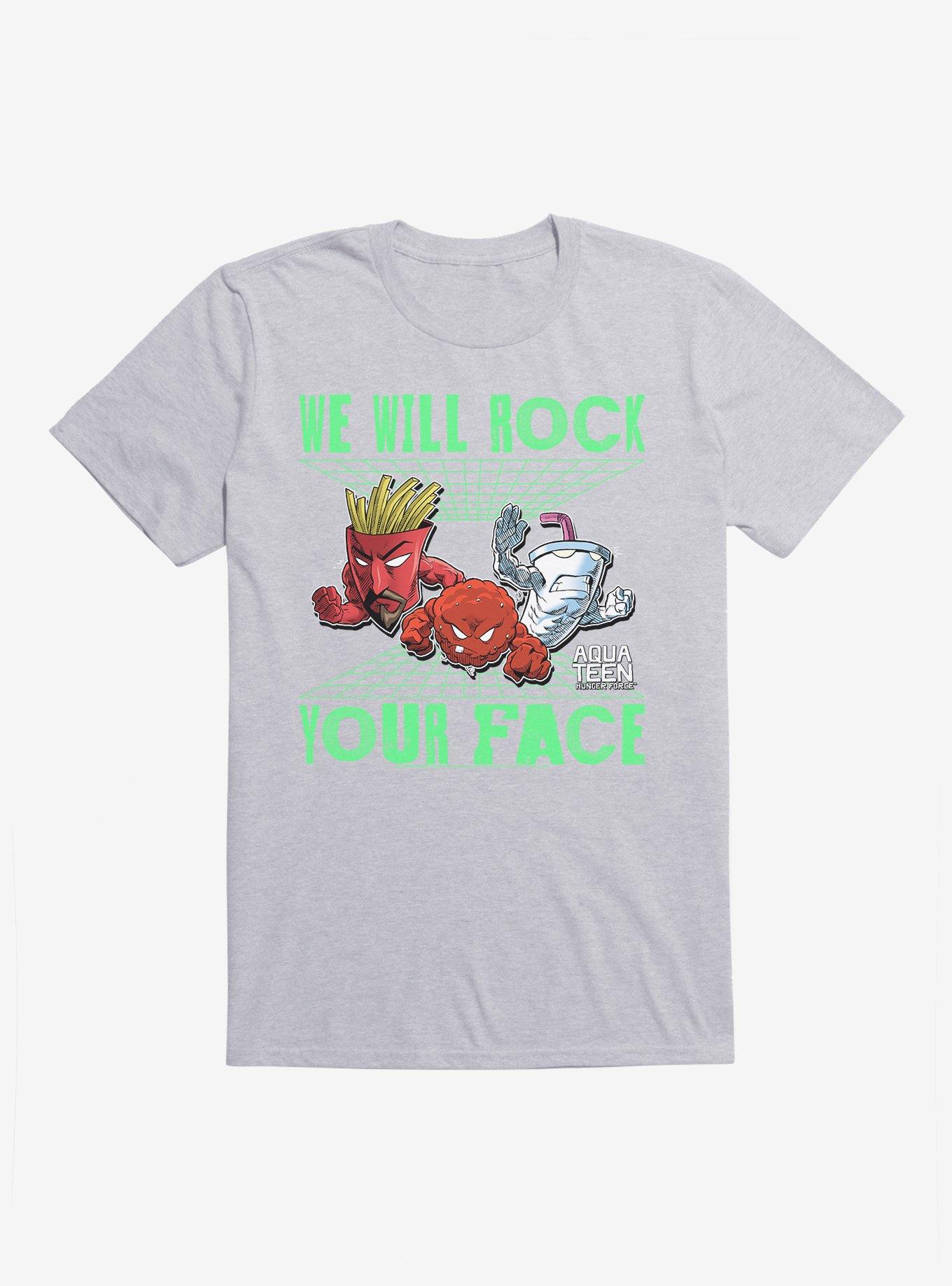 Aqua Teen Hunger Force We Will Rock Your Face T-Shirt, , hi-res