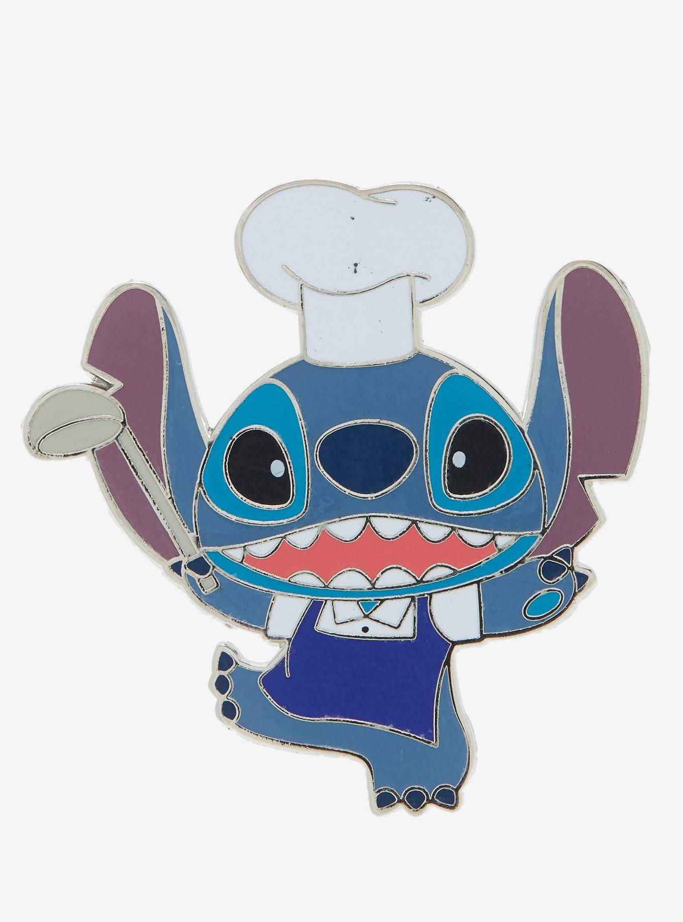 Disney Stitch Chibi Chef Enamel Pin, , hi-res