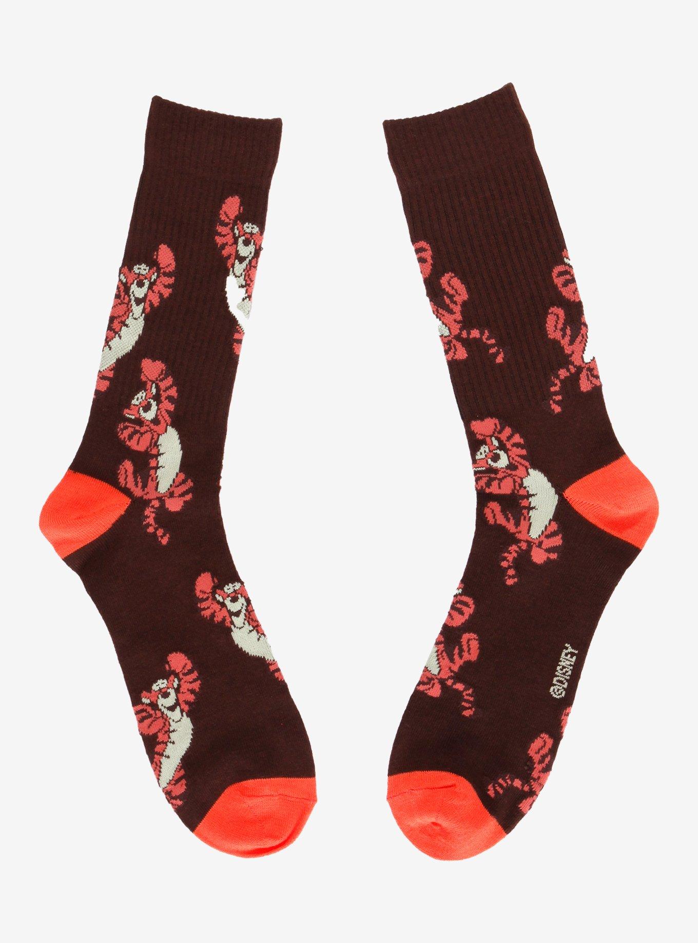 Disney Winnie the Pooh Tigger Allover Print Crew Socks - BoxLunch Exclusive, , hi-res