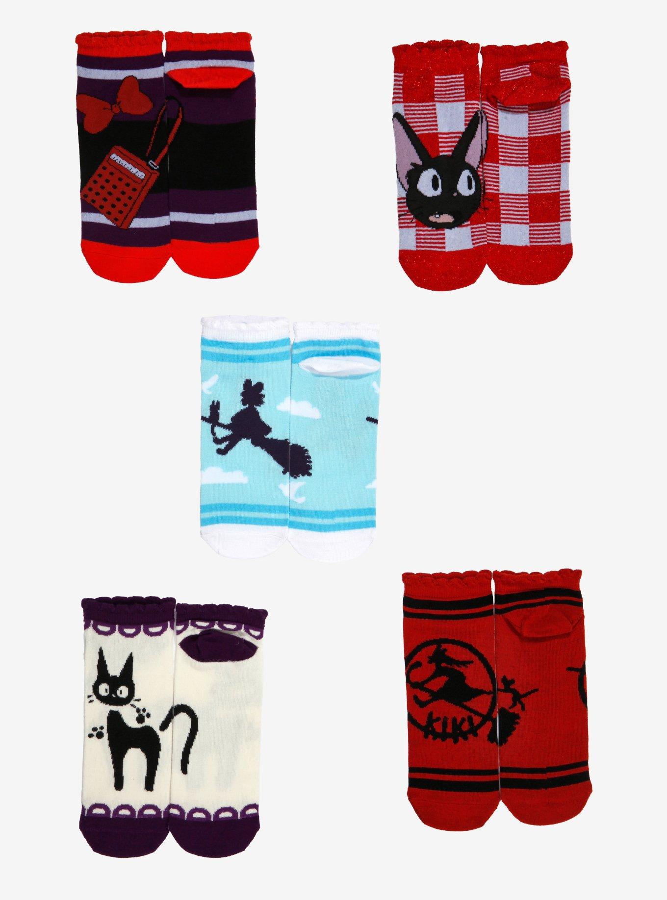 Studio Ghibli® Kiki's Delivery Service Icons Scalloped Ankle Sock Set - BoxLunch Exclusive, , hi-res