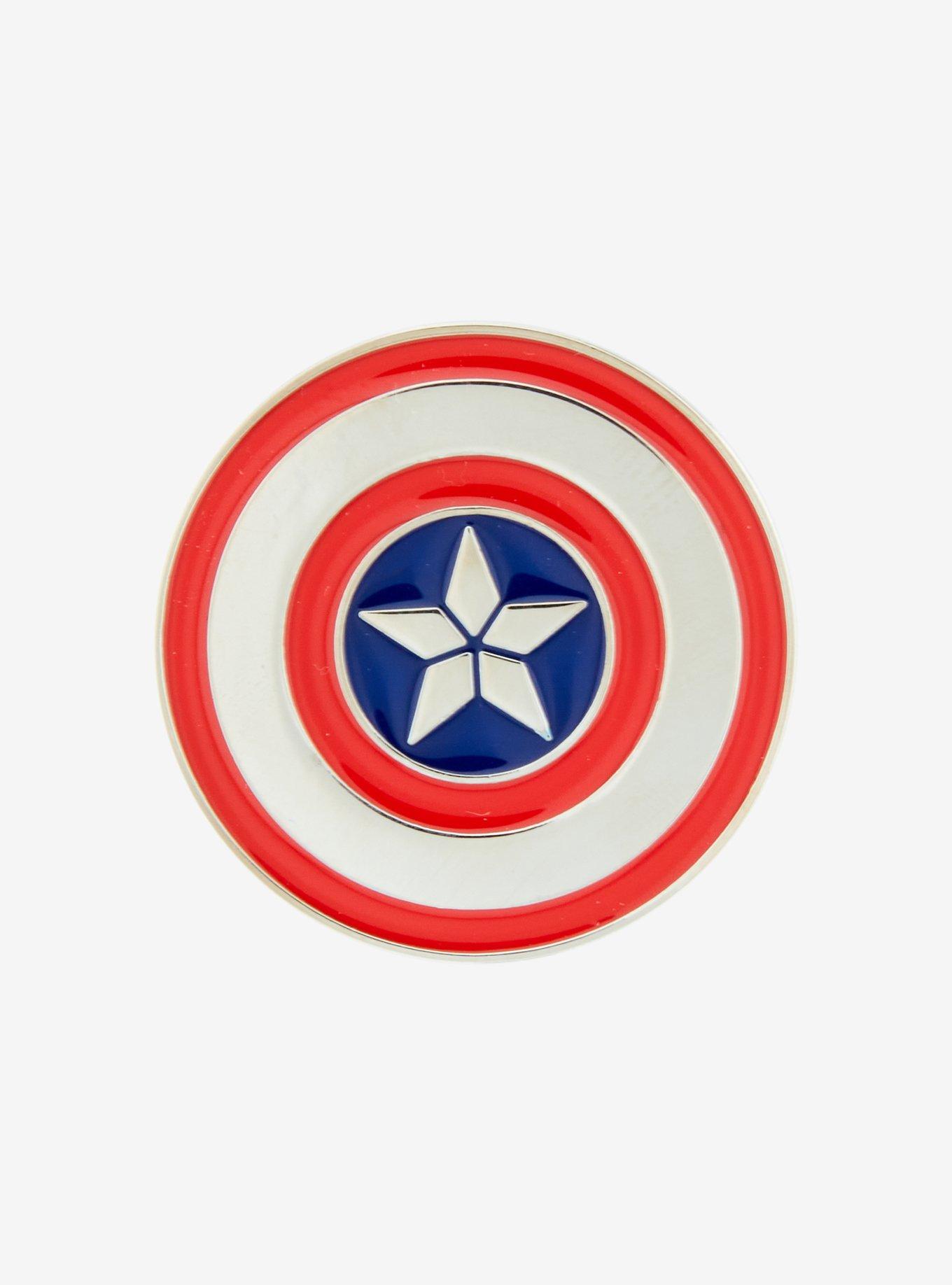 Marvel Captain America Shield Enamel Pin, , hi-res