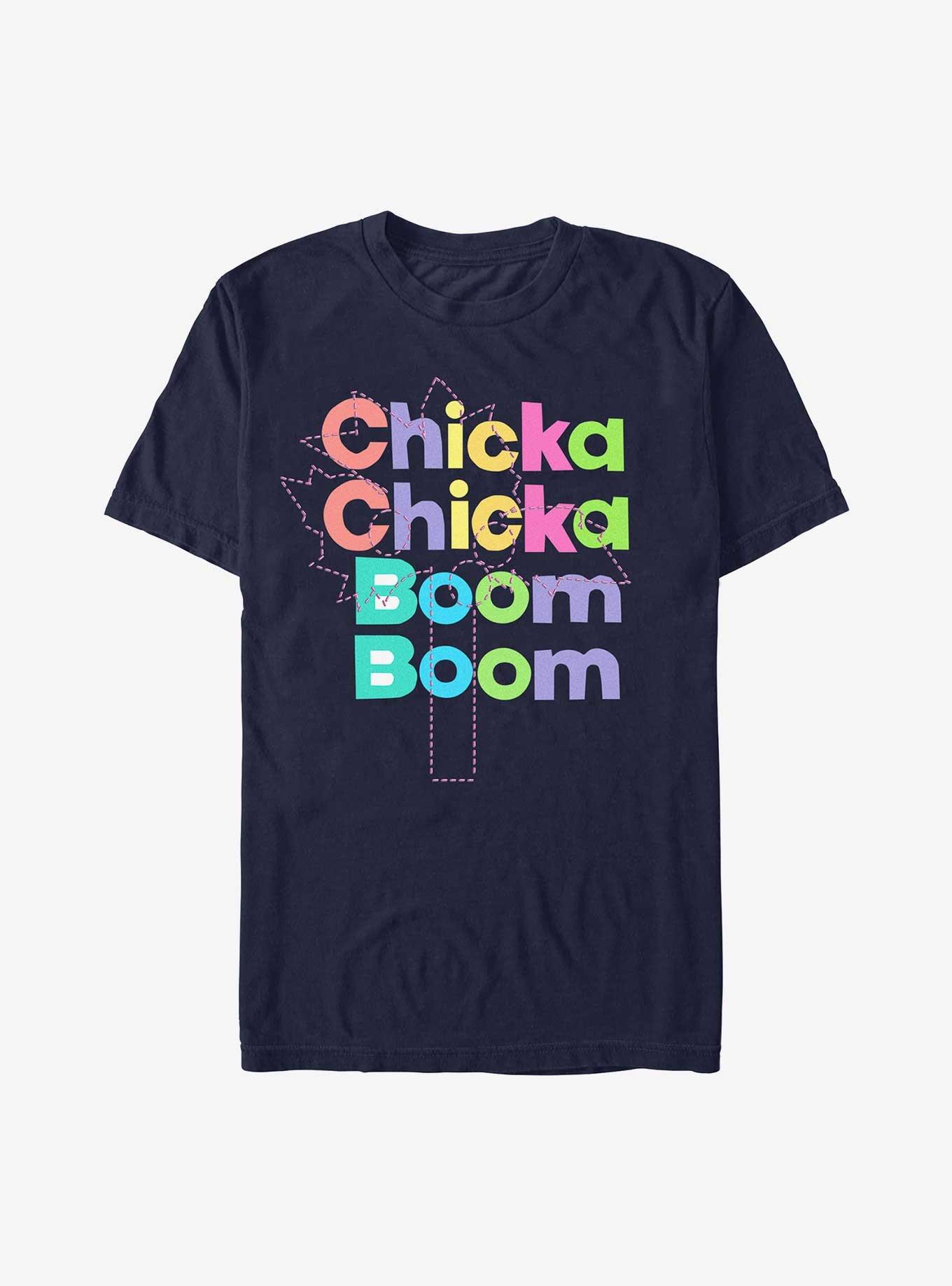 NULL Chicka Chicka Boom Boom Coconut Tree Outline T-Shirt