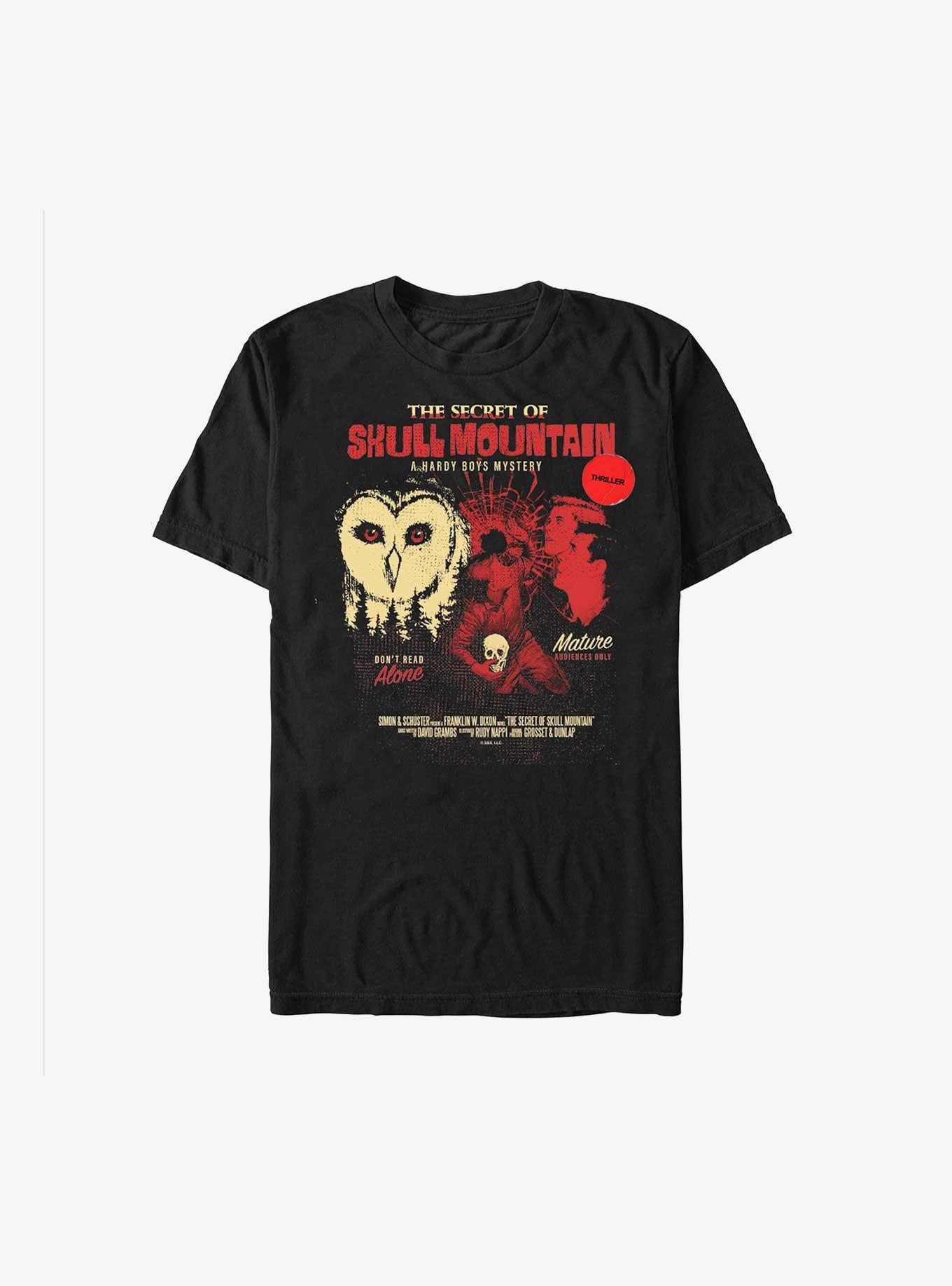 Hardy Boys The Secret Of Skull Mountain Poster T-Shirt, BLACK, hi-res