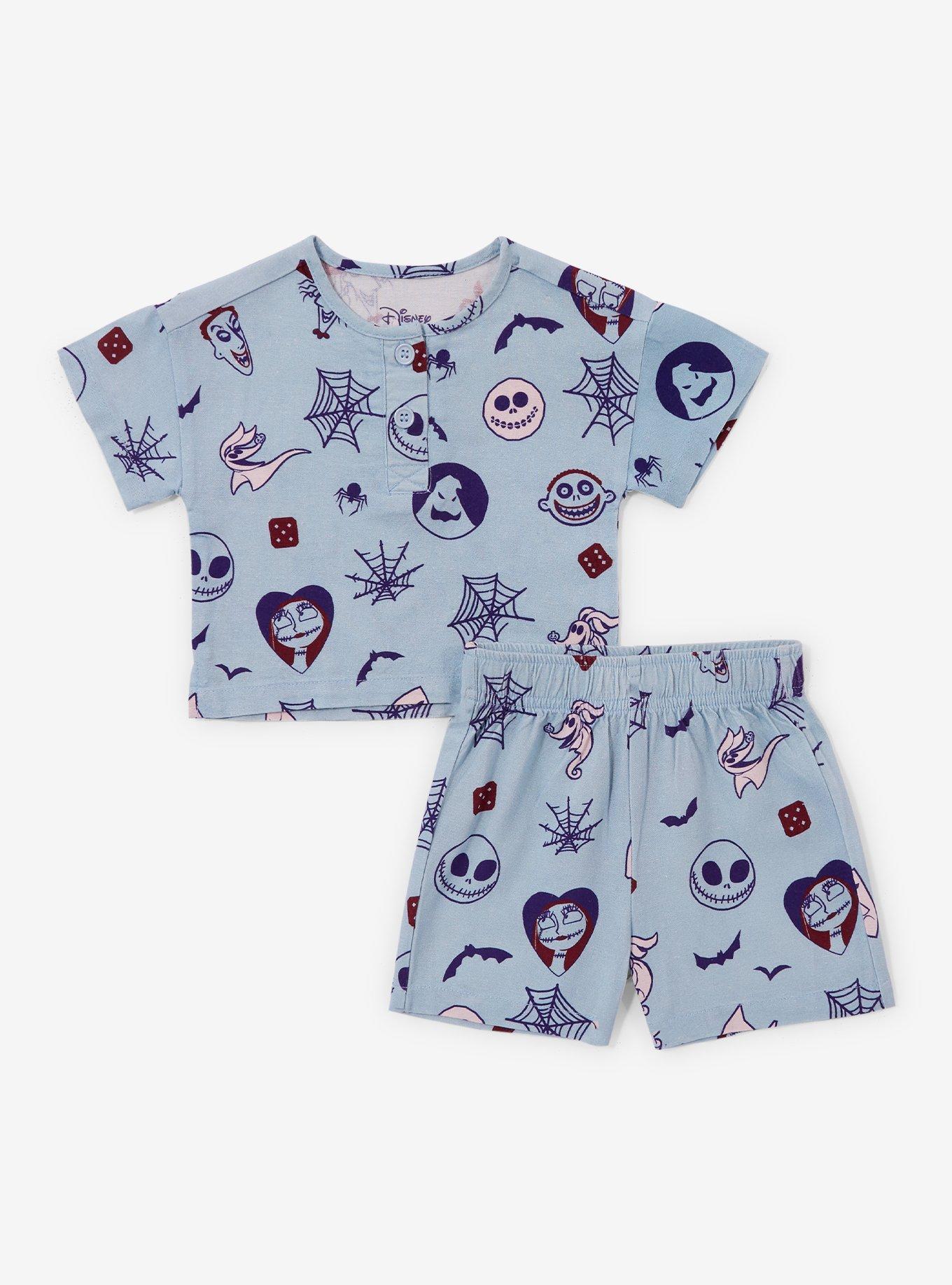 Disney The Nightmare Before Christmas Characters Allover Print Infant T-Shirt & Shorts Set - BoxLunch Exclusive, , hi-res