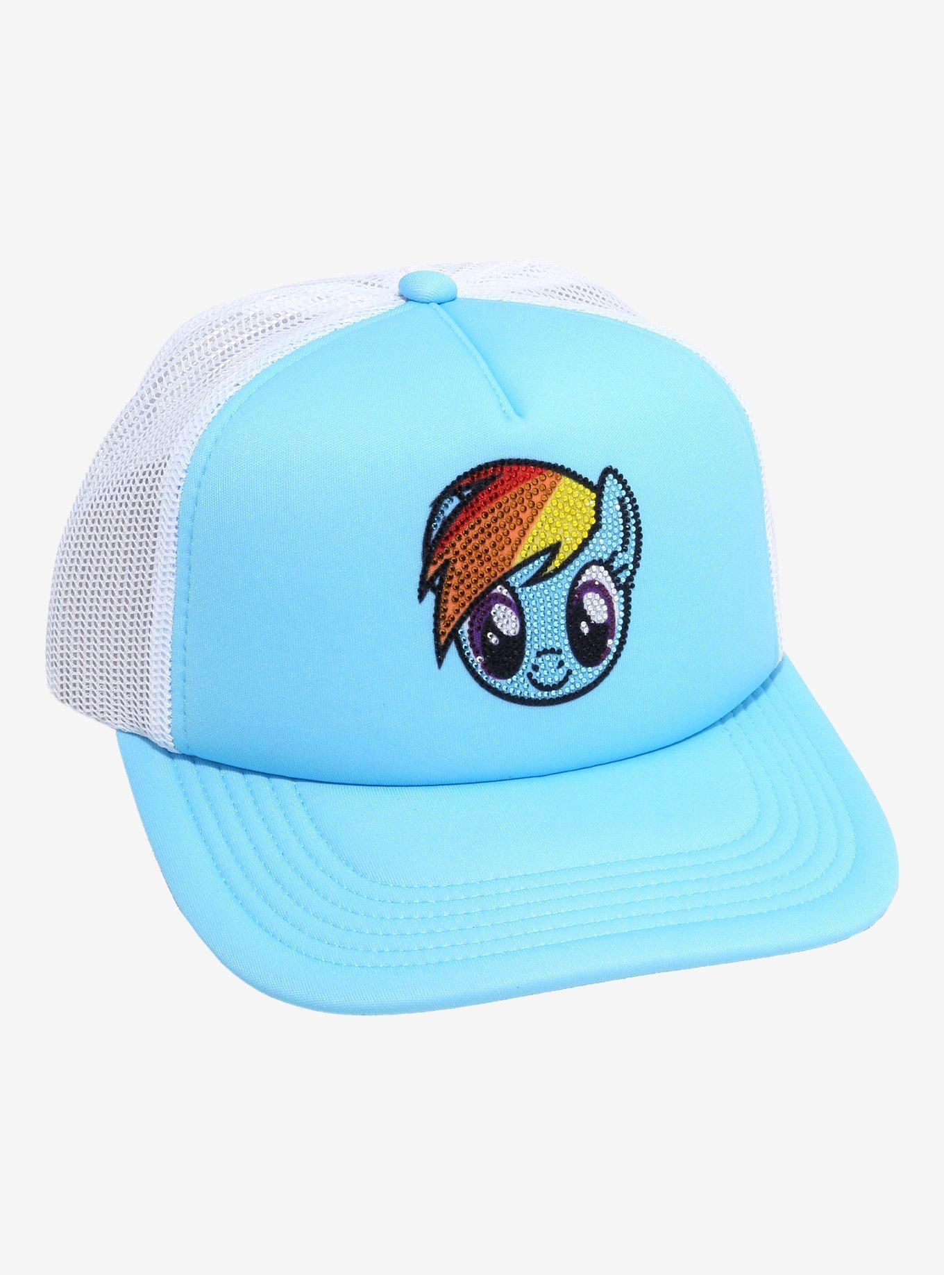 My Little Pony Friendship Is Magic Rainbow Dash Rhinestone Trucker Hat