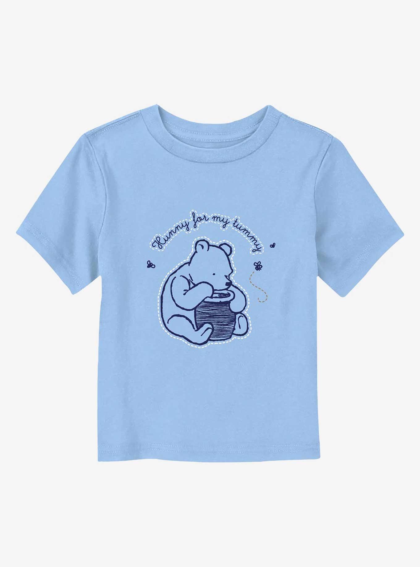 Disney Winnie The Pooh Hunny For My Tummy Toddler T-Shirt, LT BLUE, hi-res