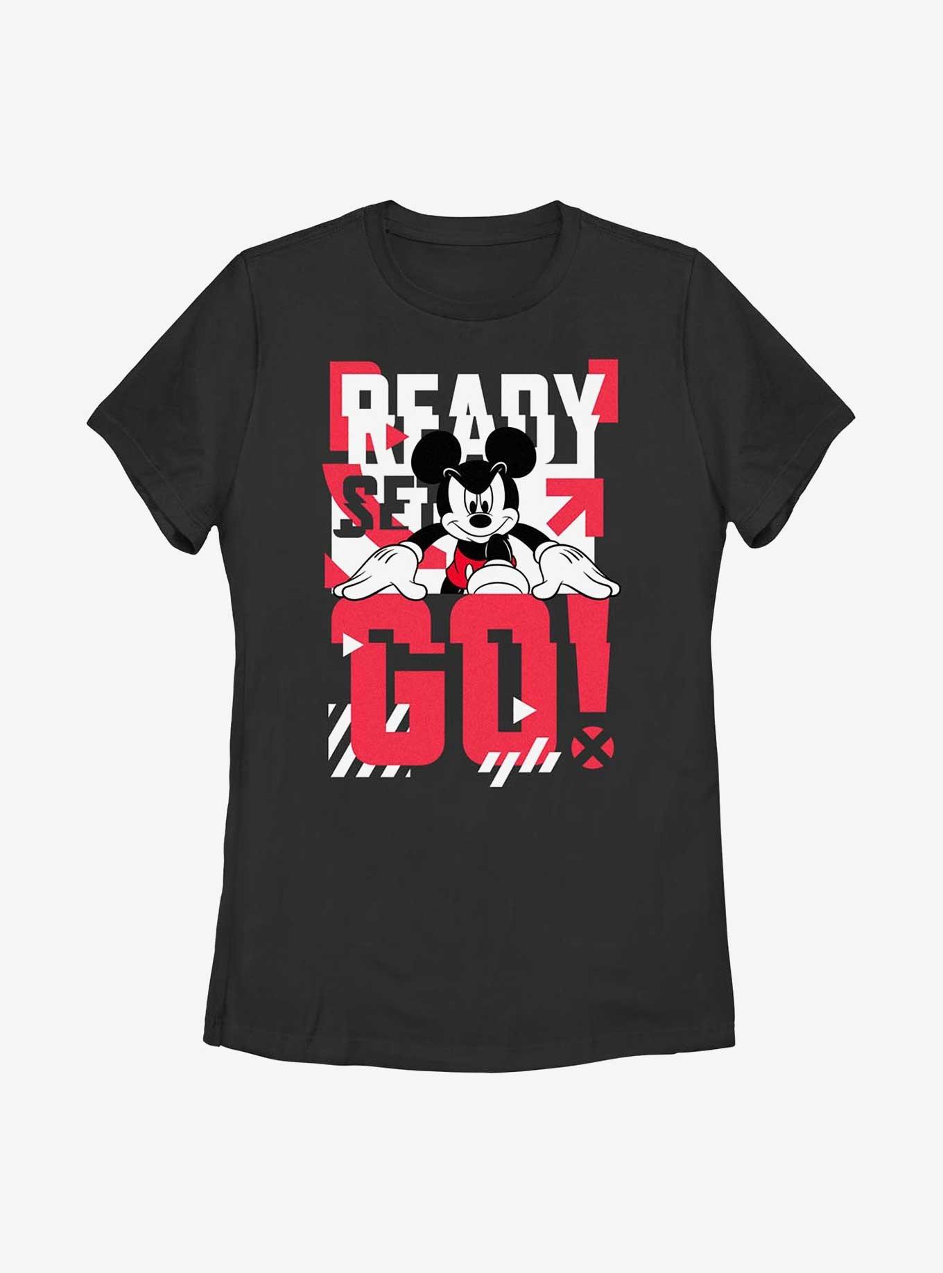 Disney Mickey Mouse Ready Set Go Womens T-Shirt, , hi-res