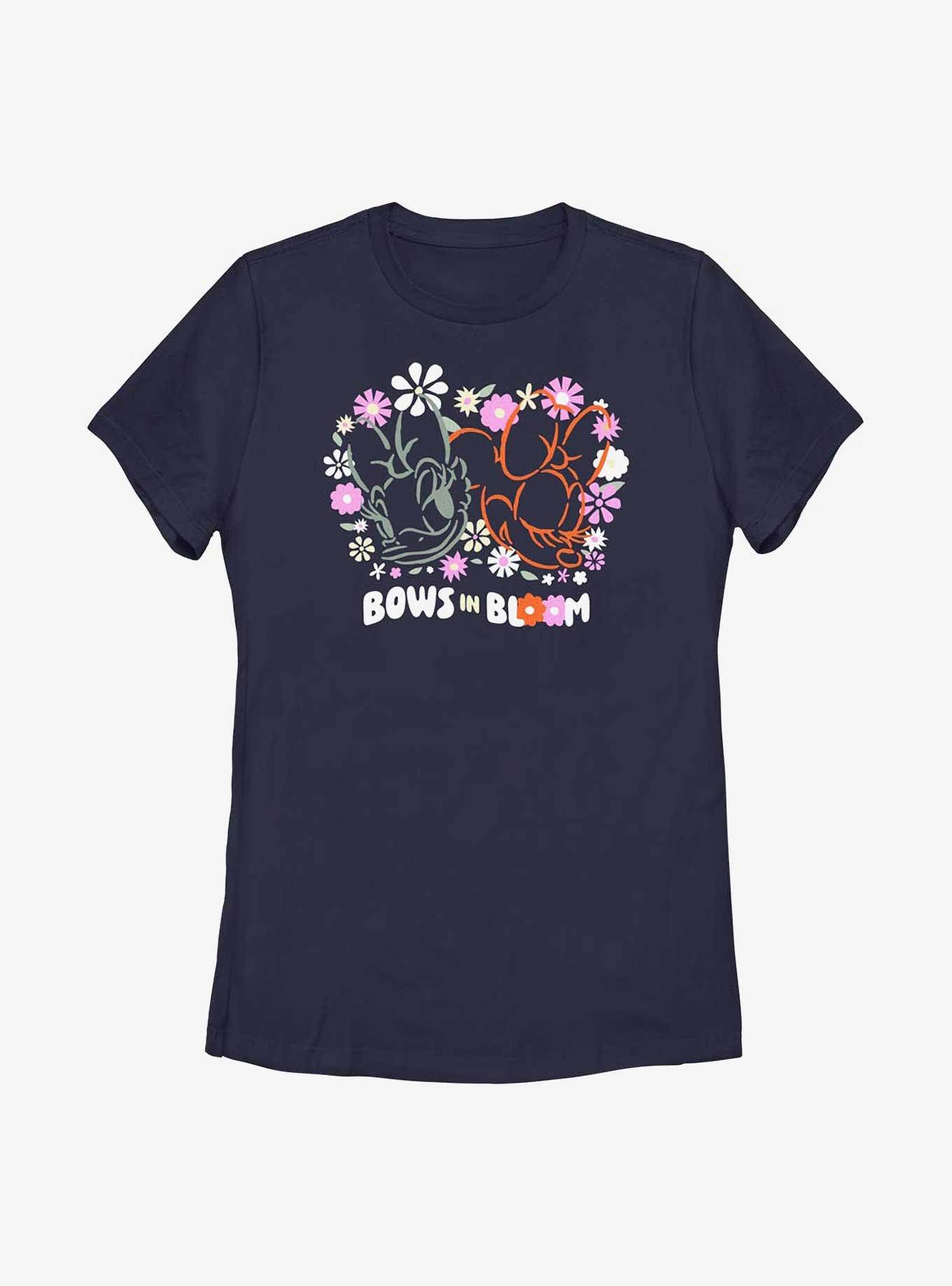 Disney Minnie Mouse & Daisy Duck Bows In Bloom Womens T-Shirt,Specials : American Fashion Style Bags On Sale