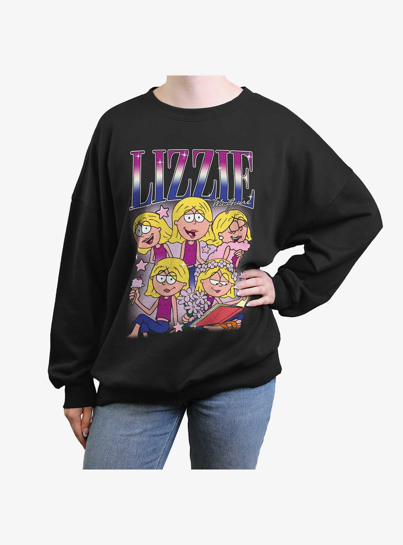 Disney Lizzie McGuire Lizzie Collage Womens Oversized Sweatshirt, , hi-res