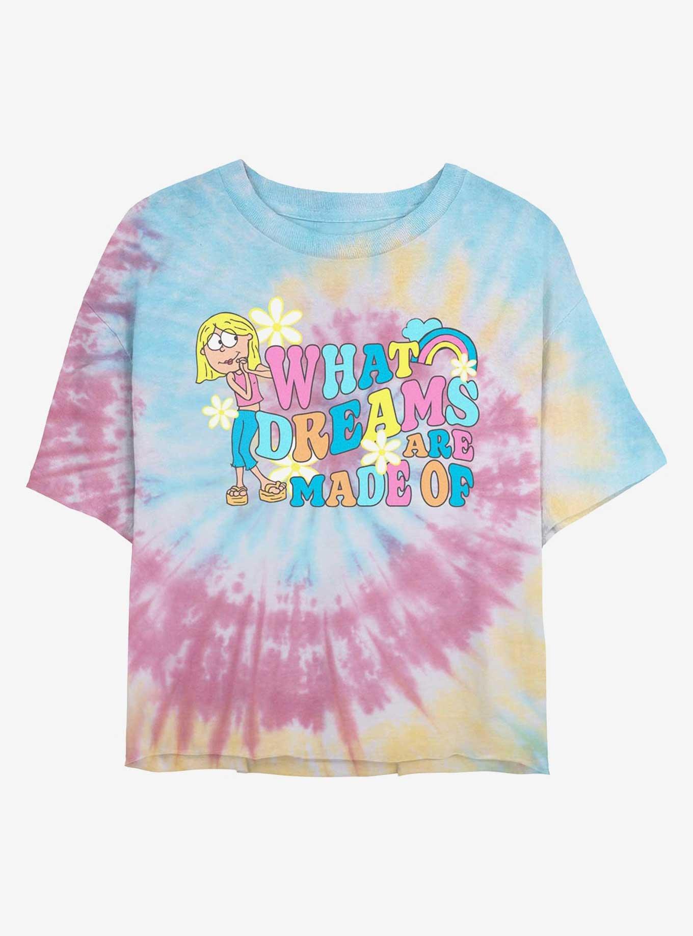 Disney Lizzie McGuire Dreams Are Tie Dye Crop Womens  T-Shirt, , hi-res